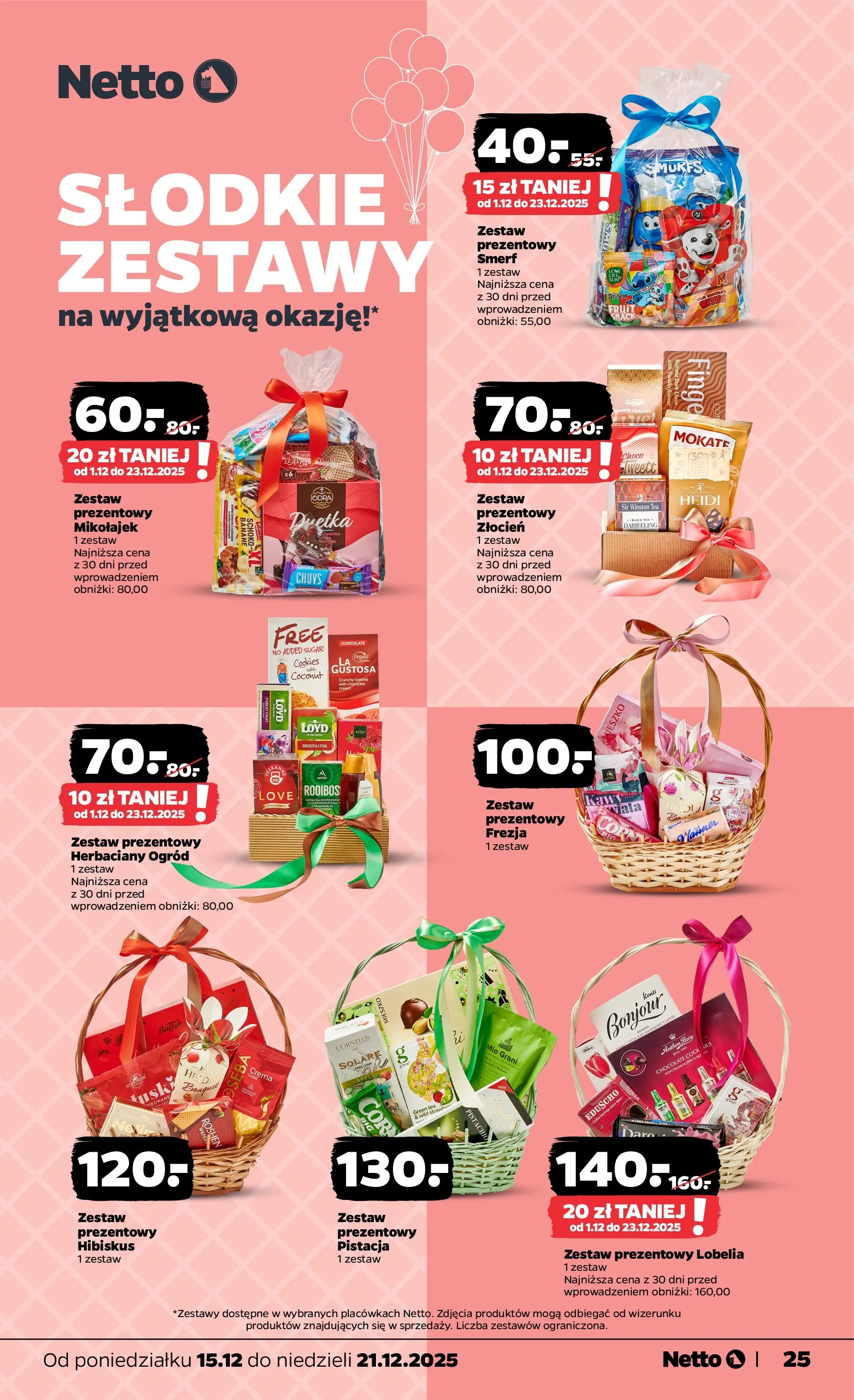 Netto gazetka - Spożywcza od 15.12.2025 - Aktualne promocje | Strona: 25 | Produkty: Praliny, Anthon Berg