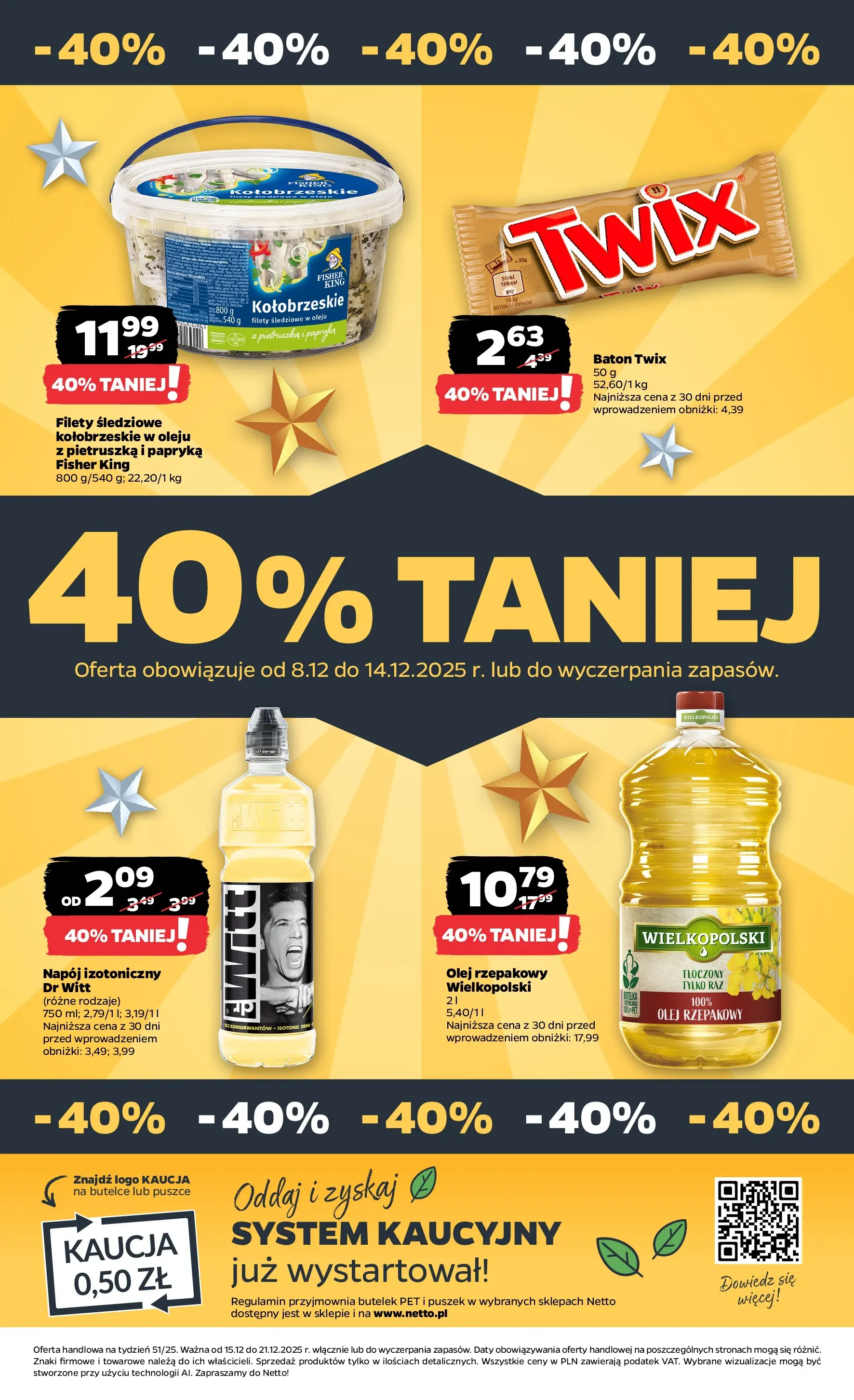 Netto gazetka - Spożywcza od 15.12.2025 - Aktualne promocje | Strona: 38 | Produkty: Pietruszka, Papryka, Baton, Olej