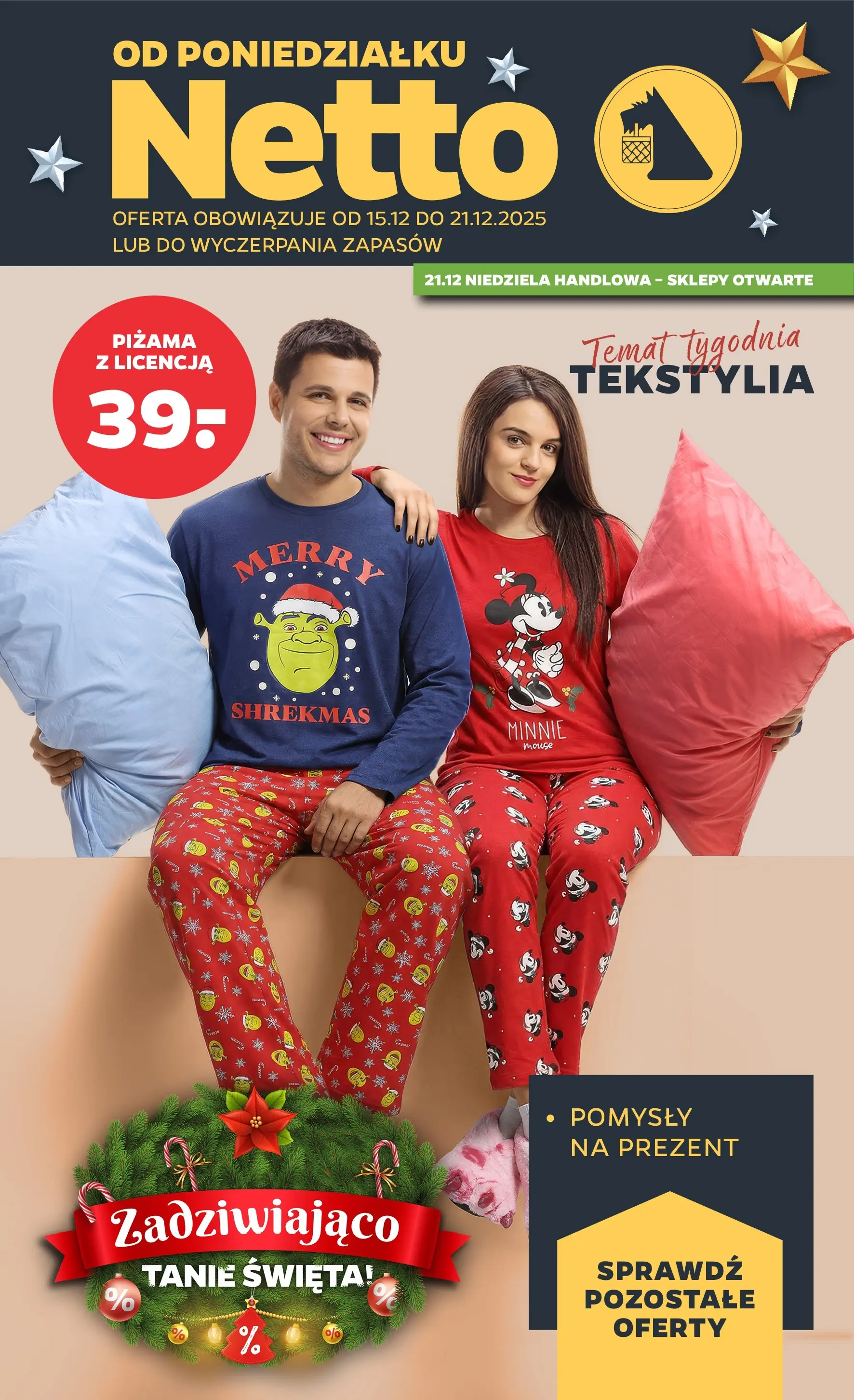 Netto gazetka - Spożywcza od 15.12.2025 - Aktualne promocje | Strona: 40 | Produkty: Piżama, Tekstylia