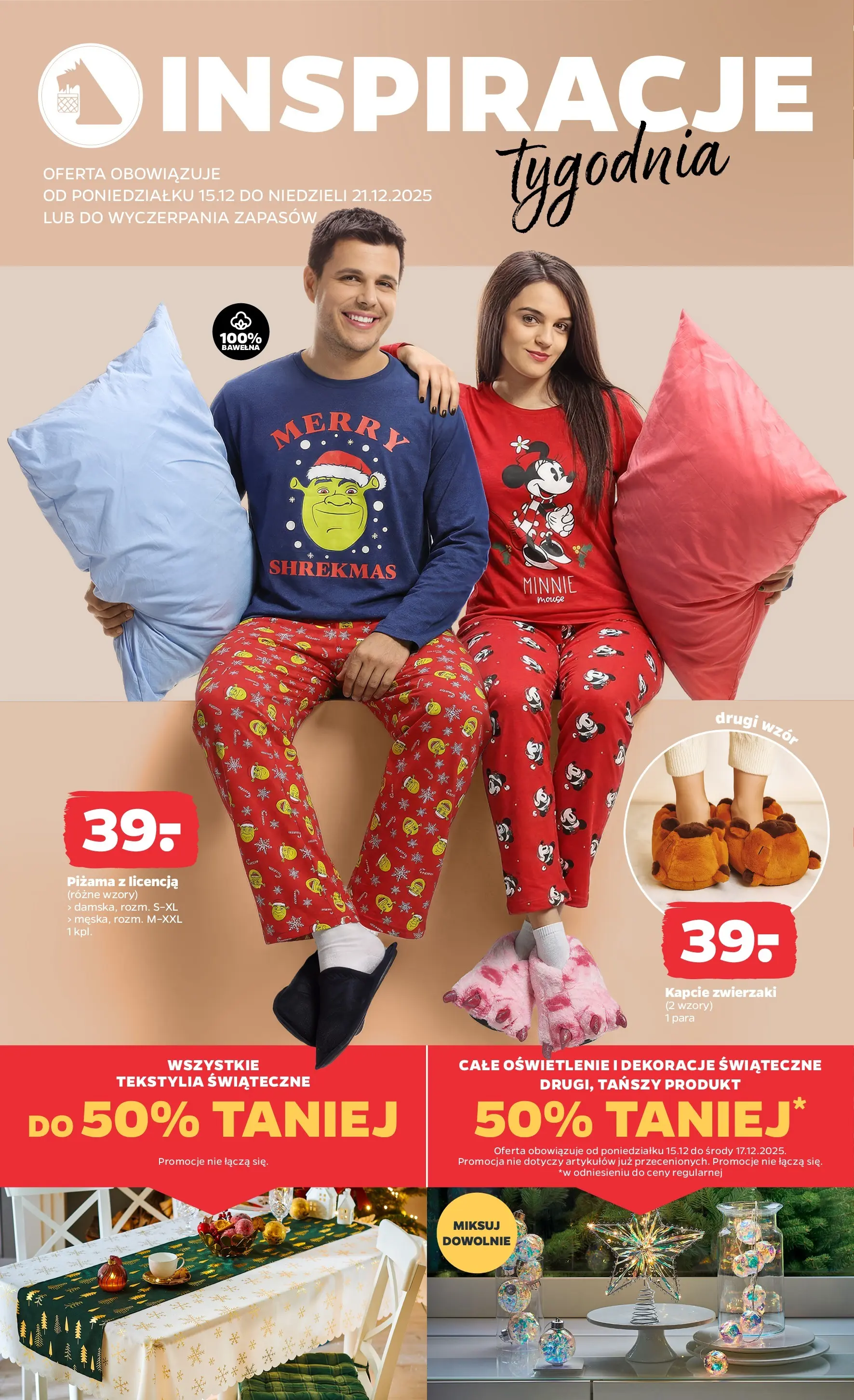 Netto gazetka - Spożywcza od 15.12.2025 - Aktualne promocje | Strona: 41 | Produkty: Piżama, Kapcie, Tekstylia