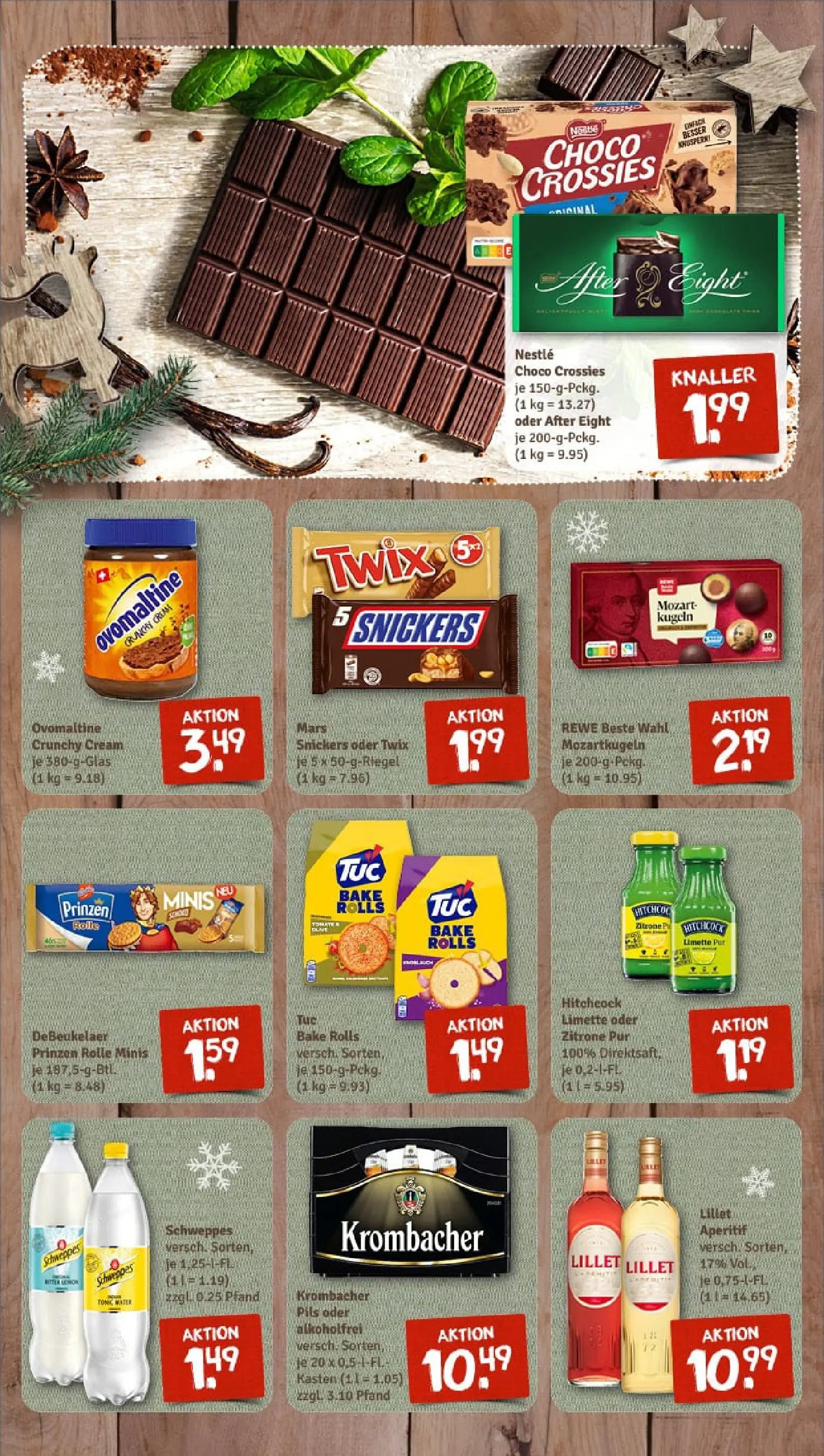 REWE Prospekt ab 15.12.2025 zum Blättern » Angebote | Seite: 11 | Produkte: Pils, Schweppes, Snickers, Mars