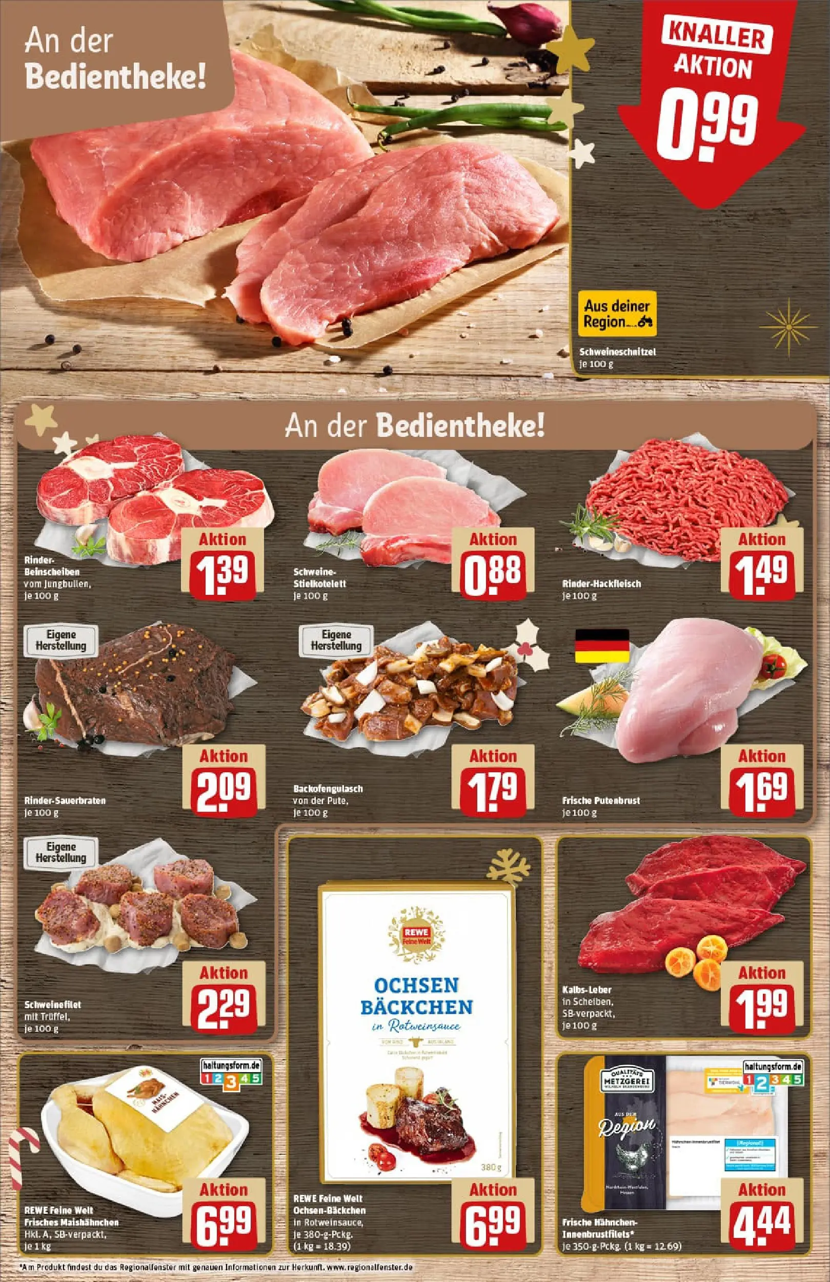 REWE Prospekt ab 15.12.2025 zum Blättern » Angebote | Seite: 10 | Produkte: Pute, Hahnchen, Schweinefilet