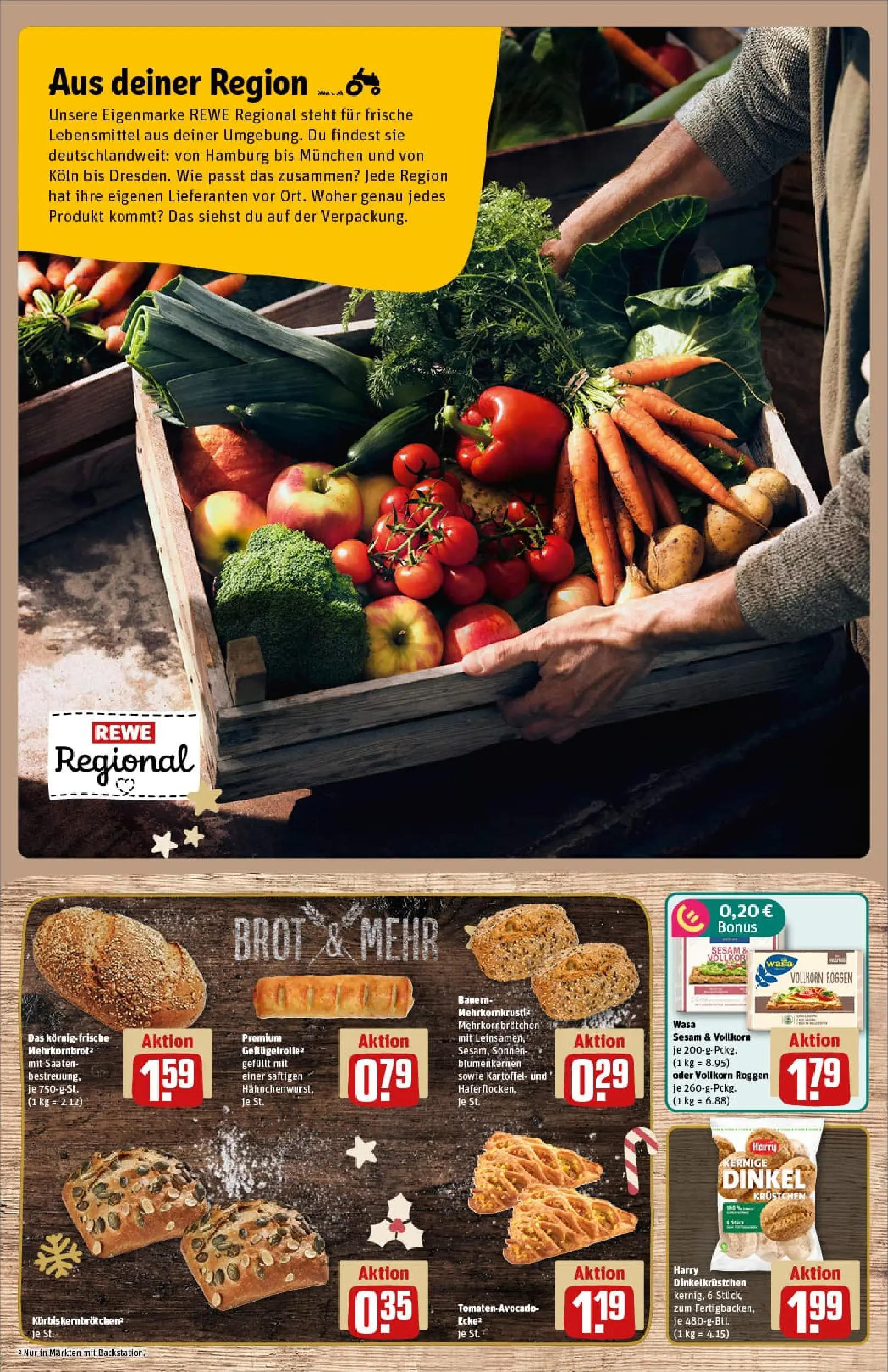 REWE Prospekt ab 15.12.2025 zum Blättern » Angebote | Seite: 13 | Produkte: Brot