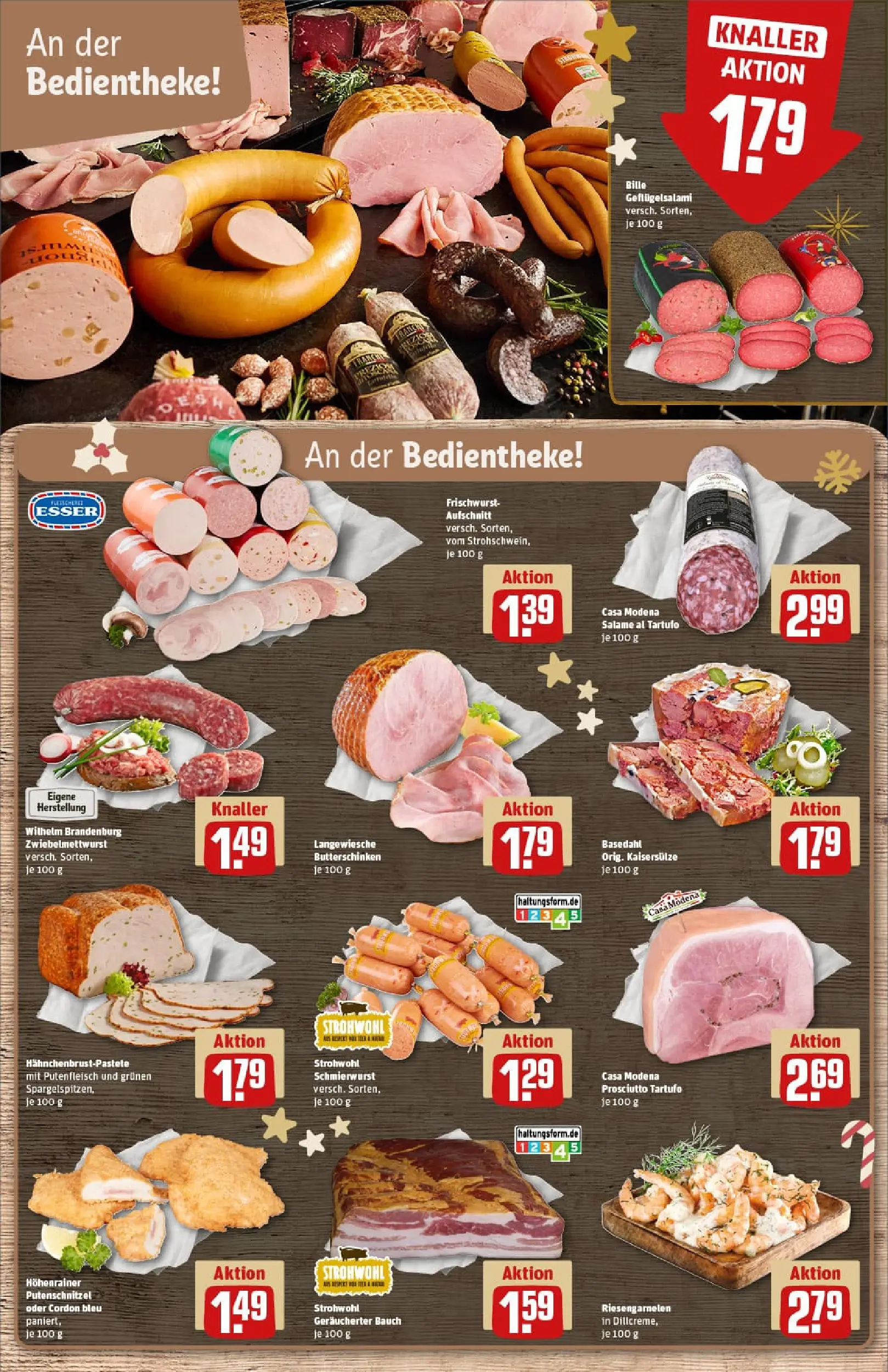 REWE Prospekt ab 15.12.2025 zum Blättern » Angebote | Seite: 14 | Produkte: Butter, Schnitzel, Putenschnitzel, Salami