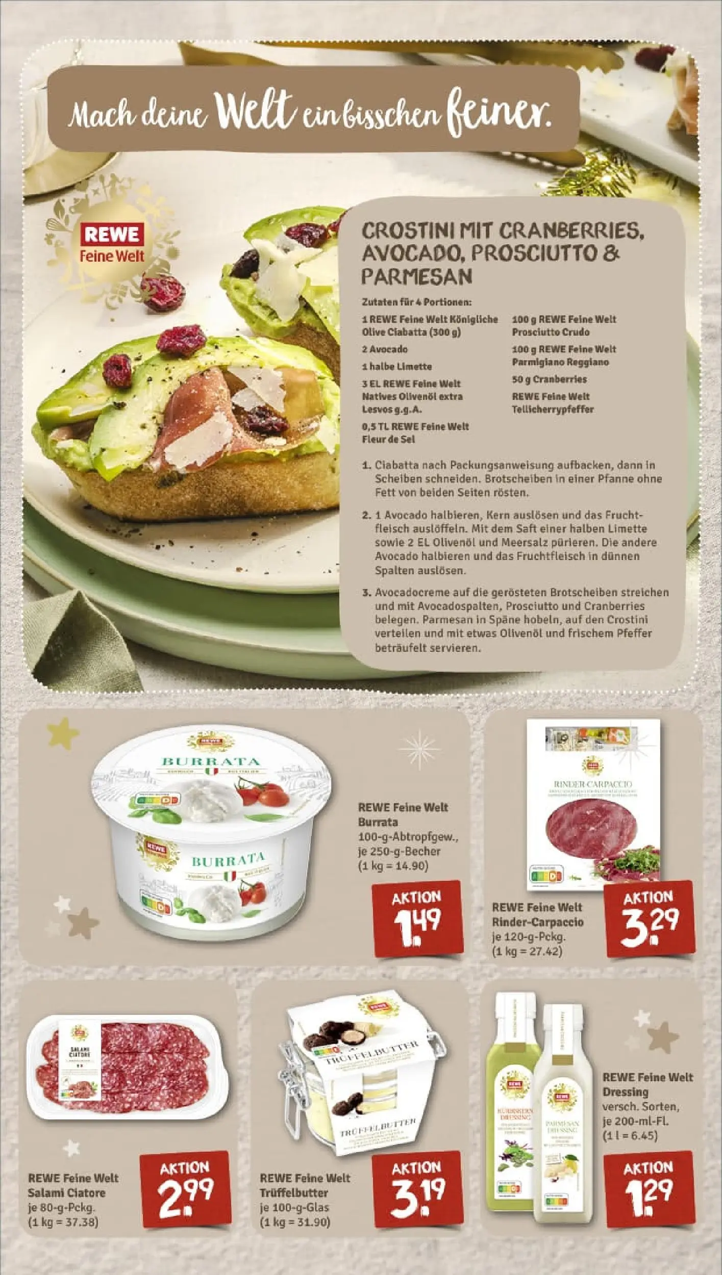 REWE Prospekt ab 15.12.2025 zum Blättern » Angebote | Seite: 2 | Produkte: Butter, Pfeffer, Limette, Fleisch