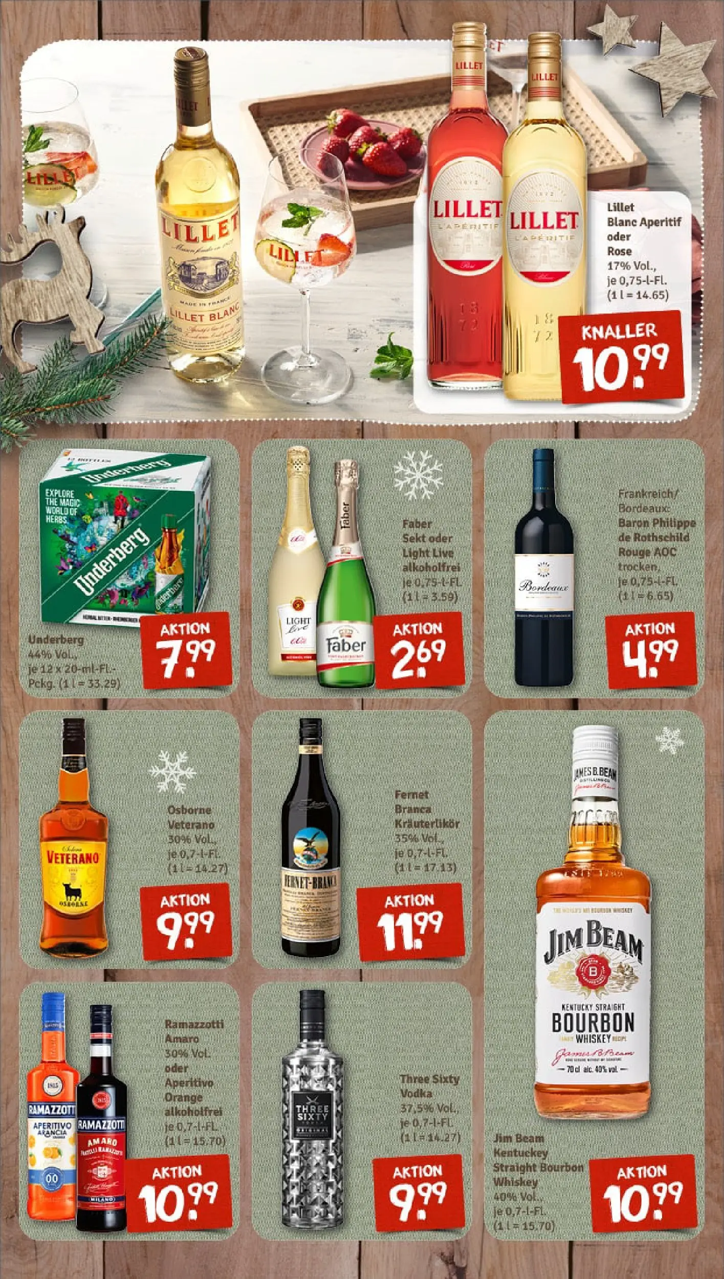 REWE Prospekt ab 15.12.2025 zum Blättern » Angebote | Seite: 14 | Produkte: Jim beam, Osborne, Rouge, Bourbon