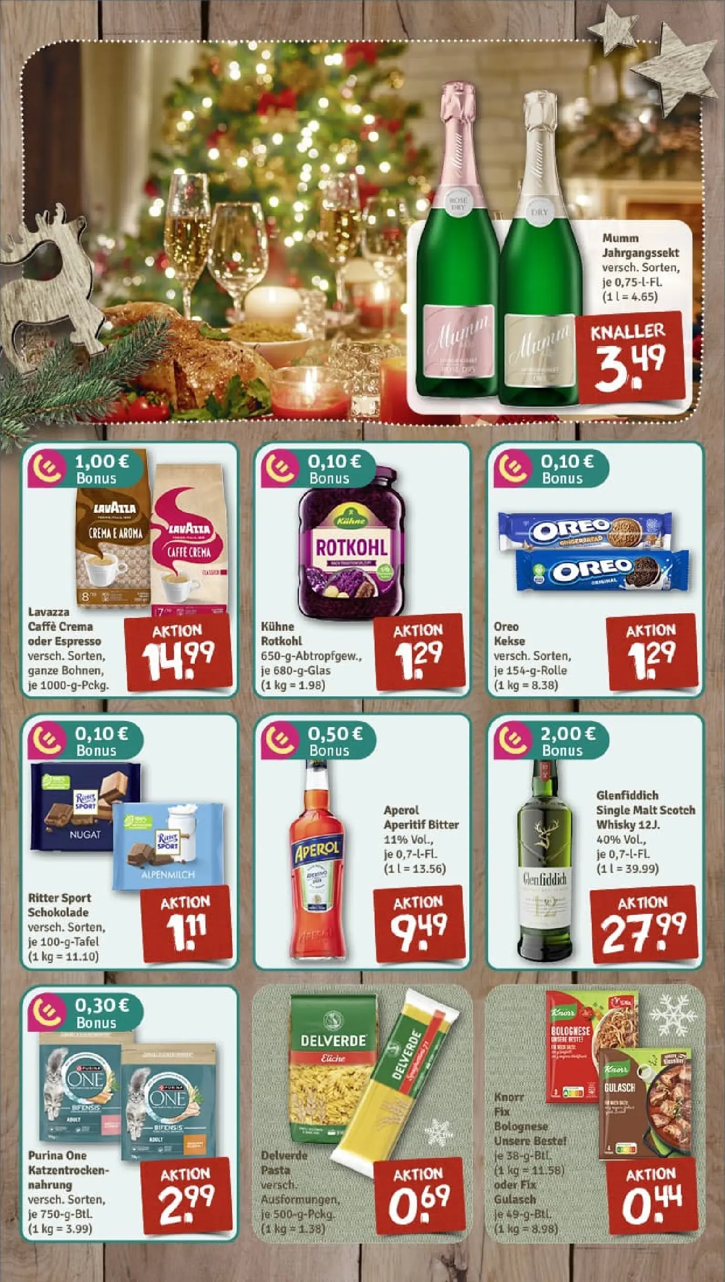 REWE Prospekt ab 15.12.2025 zum Blättern » Angebote | Seite: 6 | Produkte: Knorr fix, Rotkohl, Ritter sport, Gulasch