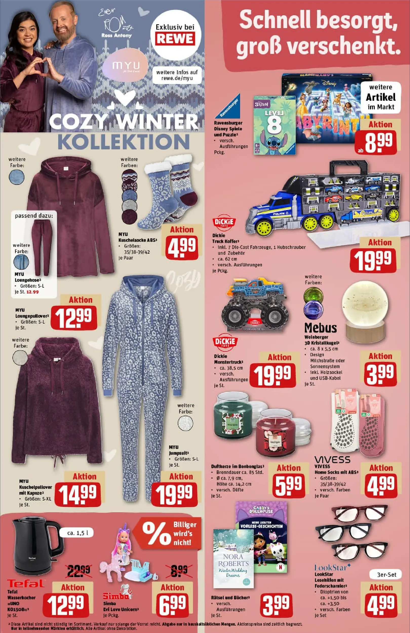 REWE Prospekt ab 15.12.2025 zum Blättern » Angebote | Seite: 27 | Produkte: Jumpsuit, Wasserkocher, Hoodie, Koffer