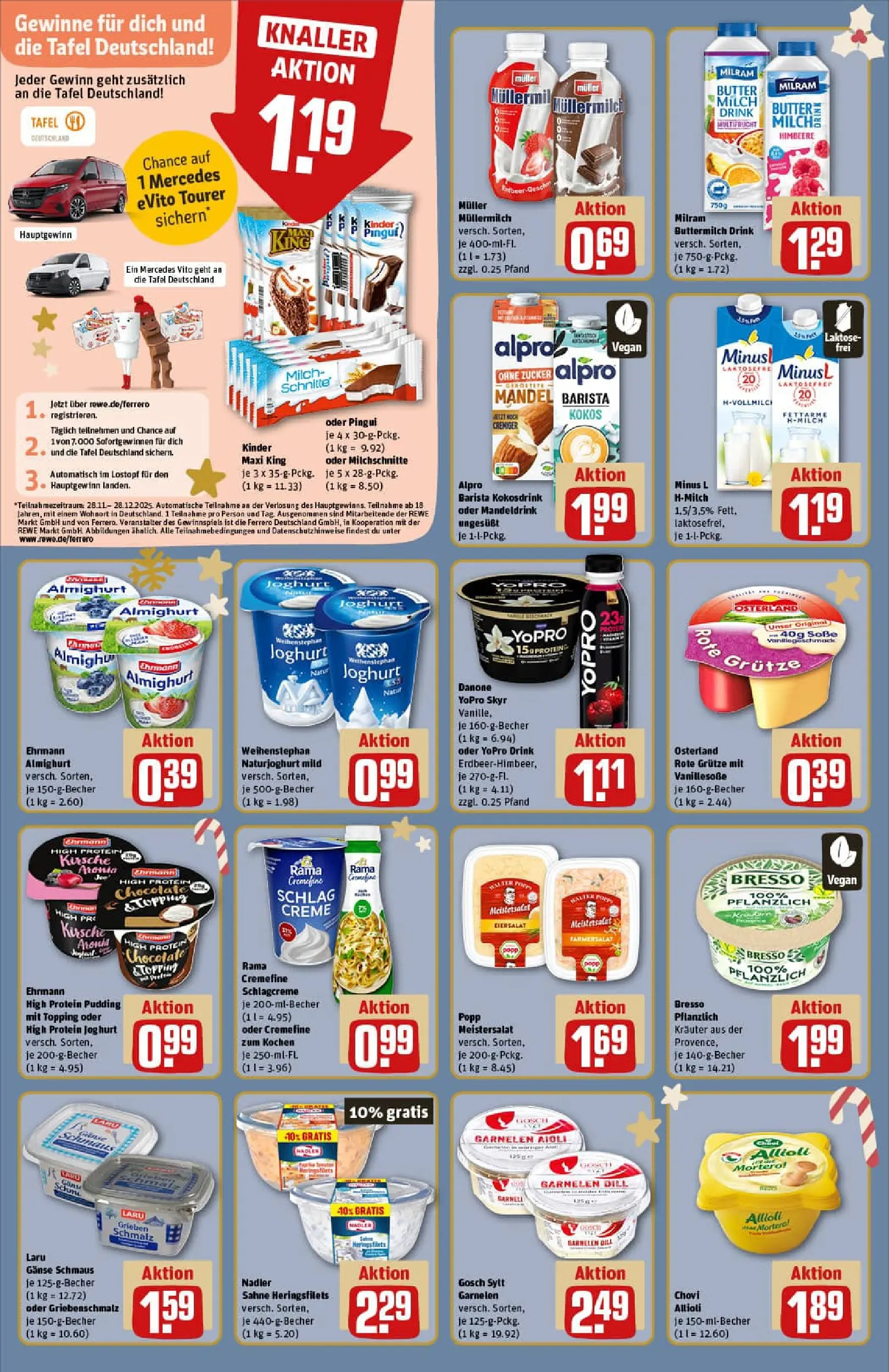 REWE Prospekt ab 15.12.2025 zum Blättern » Angebote | Seite: 14 | Produkte: High protein pudding, Joghurt, Rama cremefine, Alpro