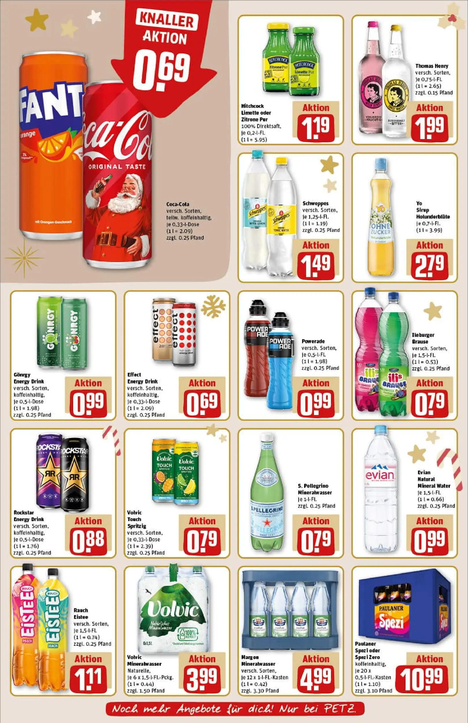 REWE Prospekt ab 15.12.2025 zum Blättern » Angebote | Seite: 16 | Produkte: Energy, Orangen, Volvic touch, Schweppes