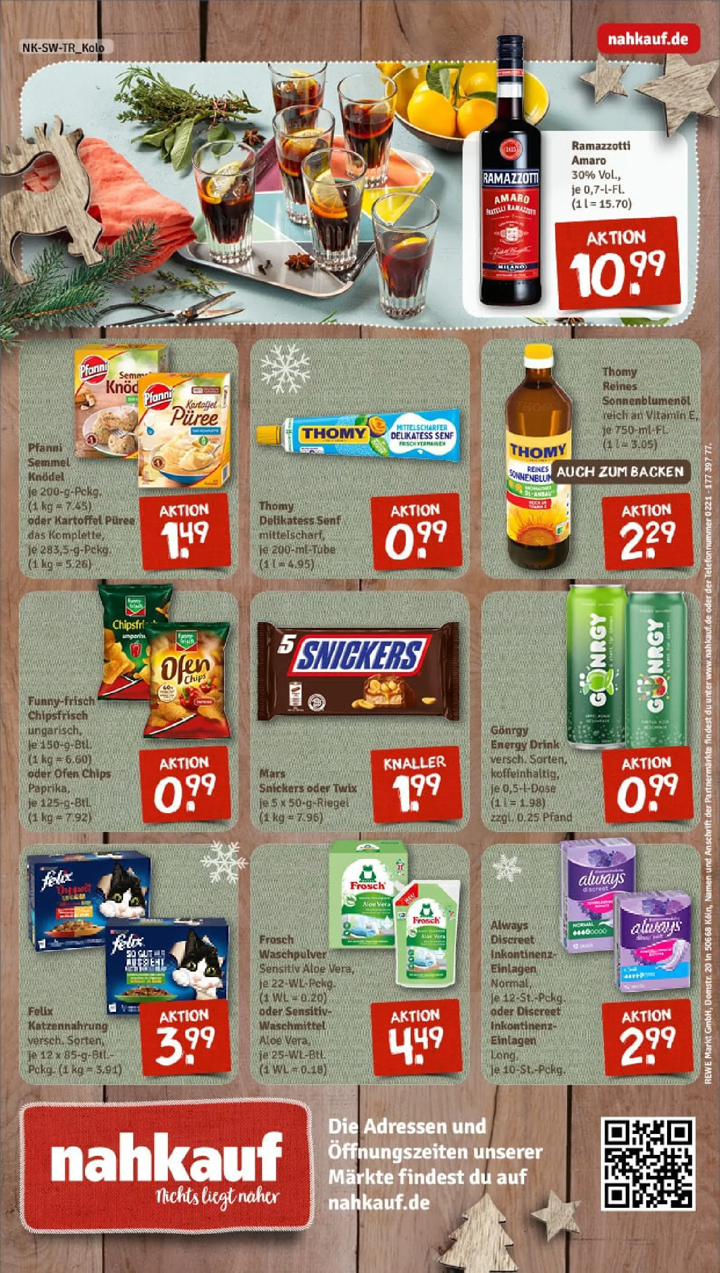 REWE Prospekt ab 15.12.2025 zum Blättern » Angebote | Seite: 12 | Produkte: Ofen, Sonnenblumenol, Mars, Chips