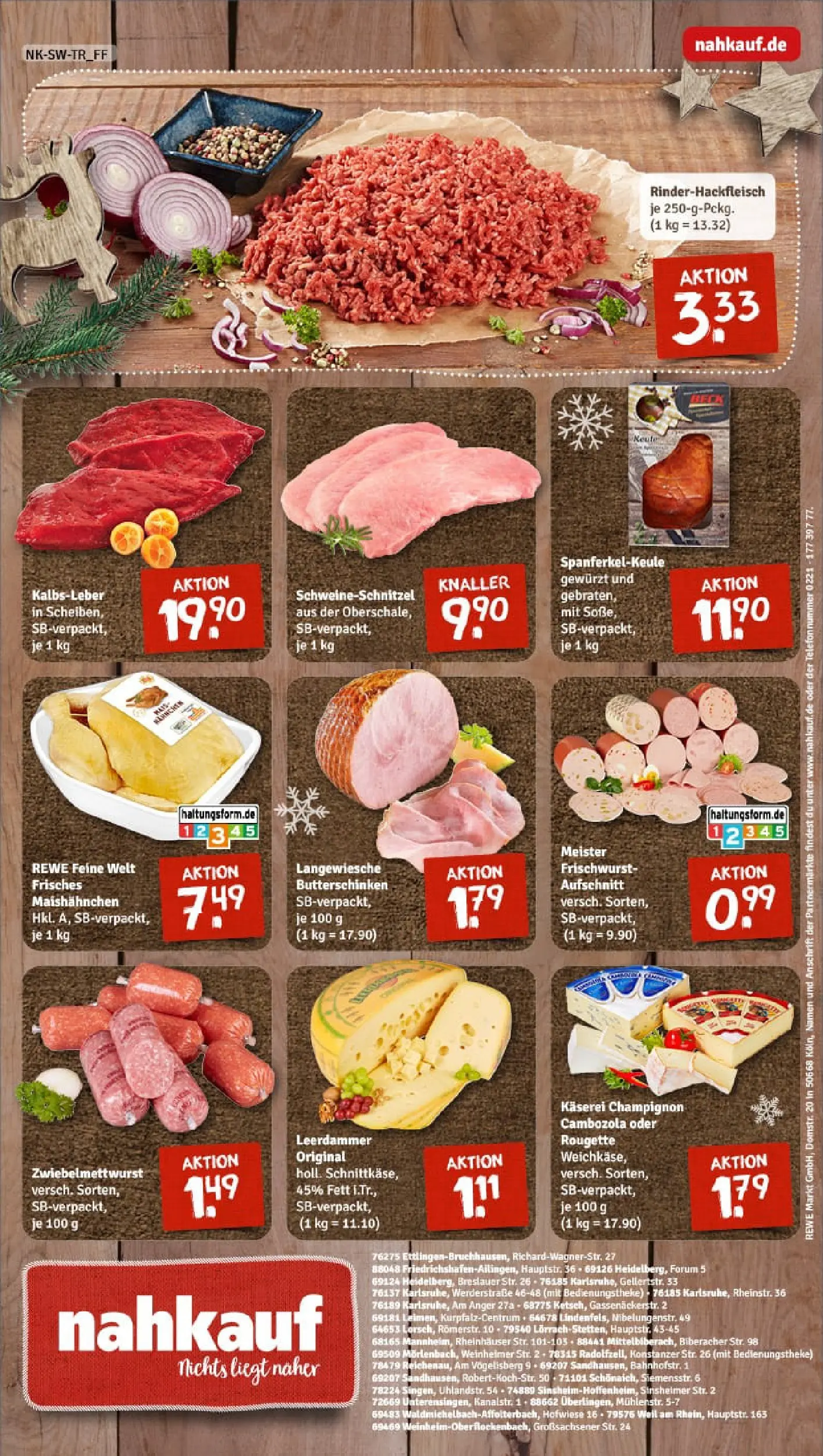 REWE Prospekt ab 15.12.2025 zum Blättern » Angebote | Seite: 12 | Produkte: Leerdammer, Kalbsleber