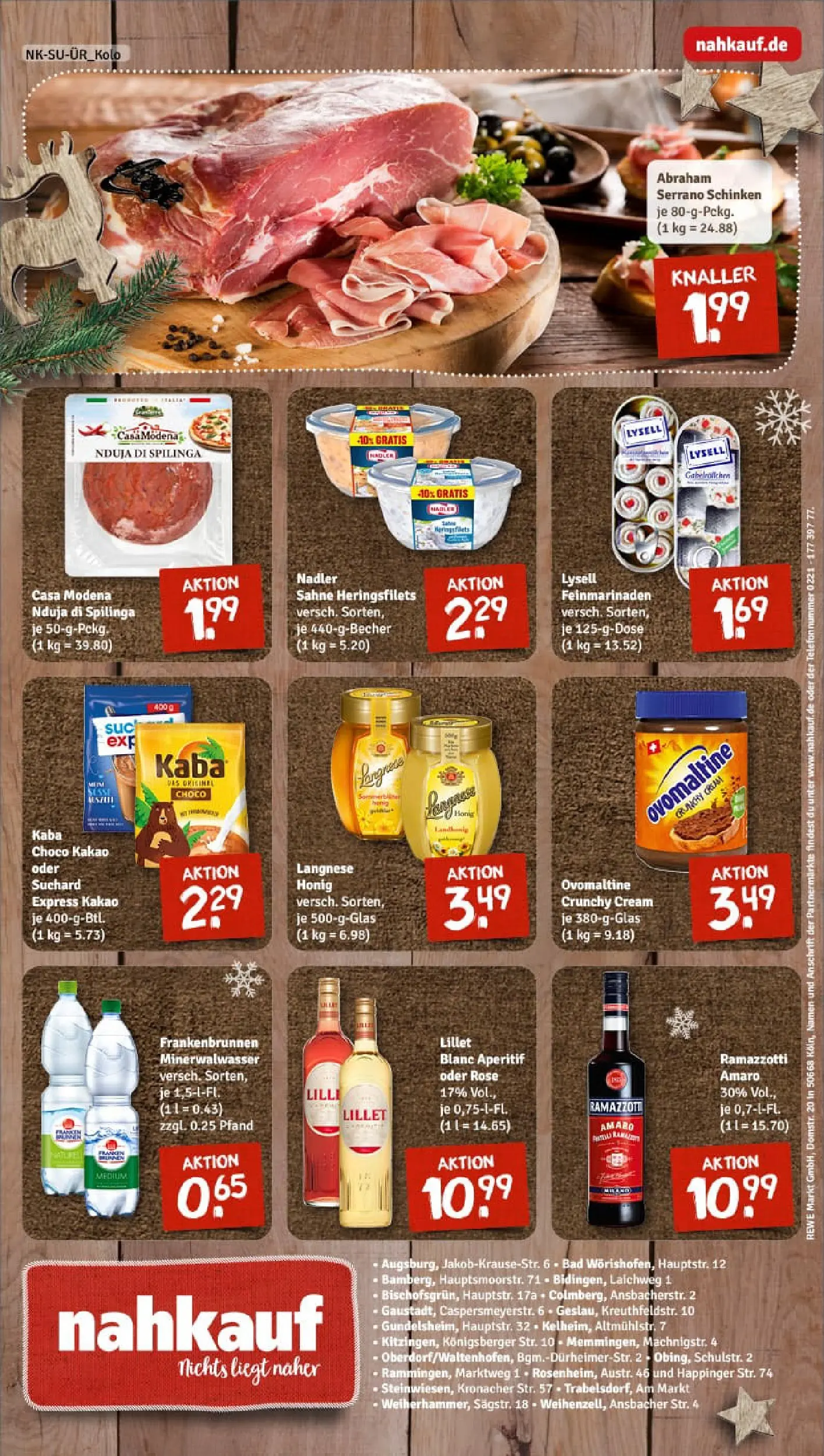REWE Prospekt ab 15.12.2025 zum Blättern » Angebote | Seite: 12 | Produkte: Ovomaltine, Langnese, Serrano schinken, Ramazzotti