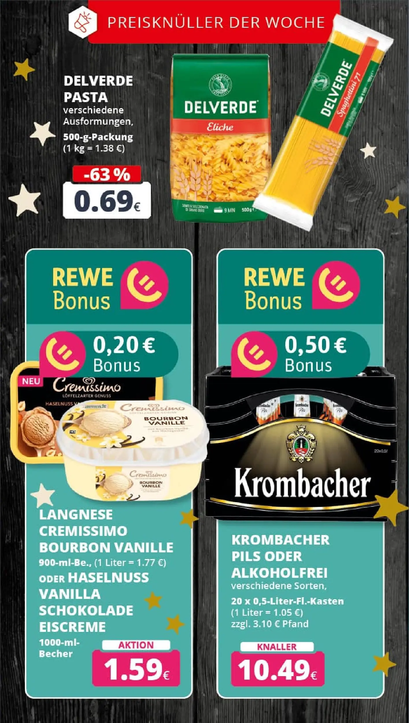 REWE Prospekt ab 15.12.2025 zum Blättern » Angebote | Seite: 3 | Produkte: Langnese cremissimo, Cremissimo, Schokolade, Pasta