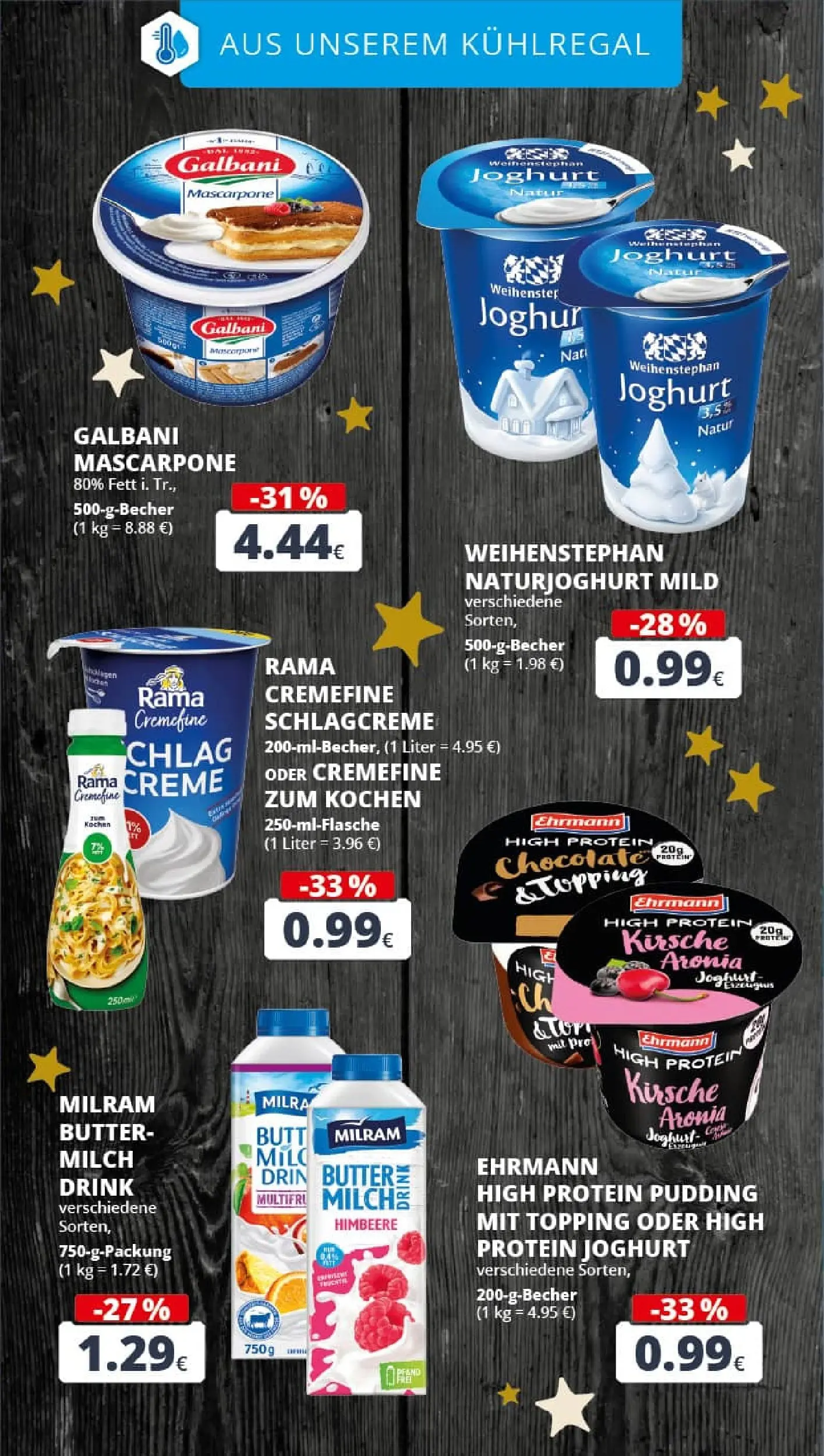 REWE Prospekt ab 15.12.2025 zum Blättern » Angebote | Seite: 15 | Produkte: Rama, Butter, Milram, Himbeere