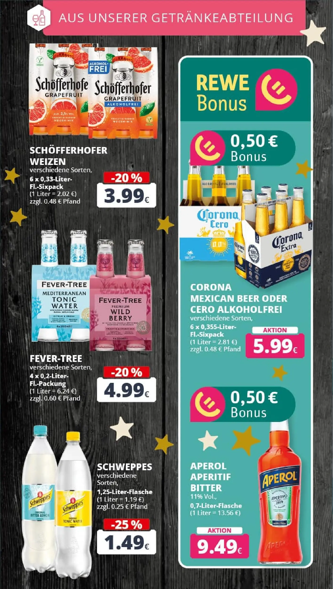 REWE Prospekt ab 15.12.2025 zum Blättern » Angebote | Seite: 21 | Produkte: Schweppes, Grapefruit, Aperol