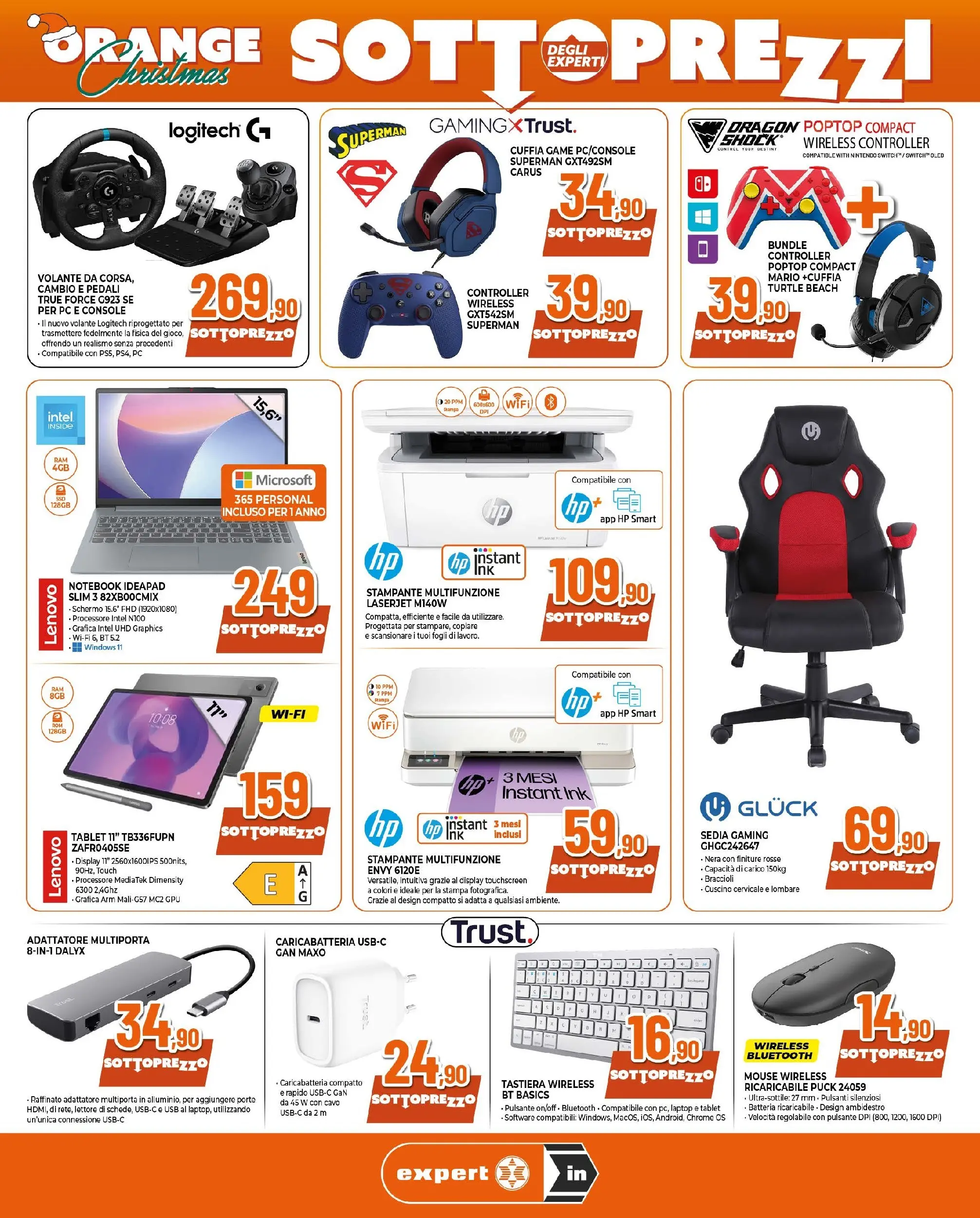 Anteprima volantino Ipercoop dal ﻿11/12/2025﻿ ﻿- nuovo offerte | Pagina: 4 | Prodotti: Laptop, Stampante, Stampa, Sedia