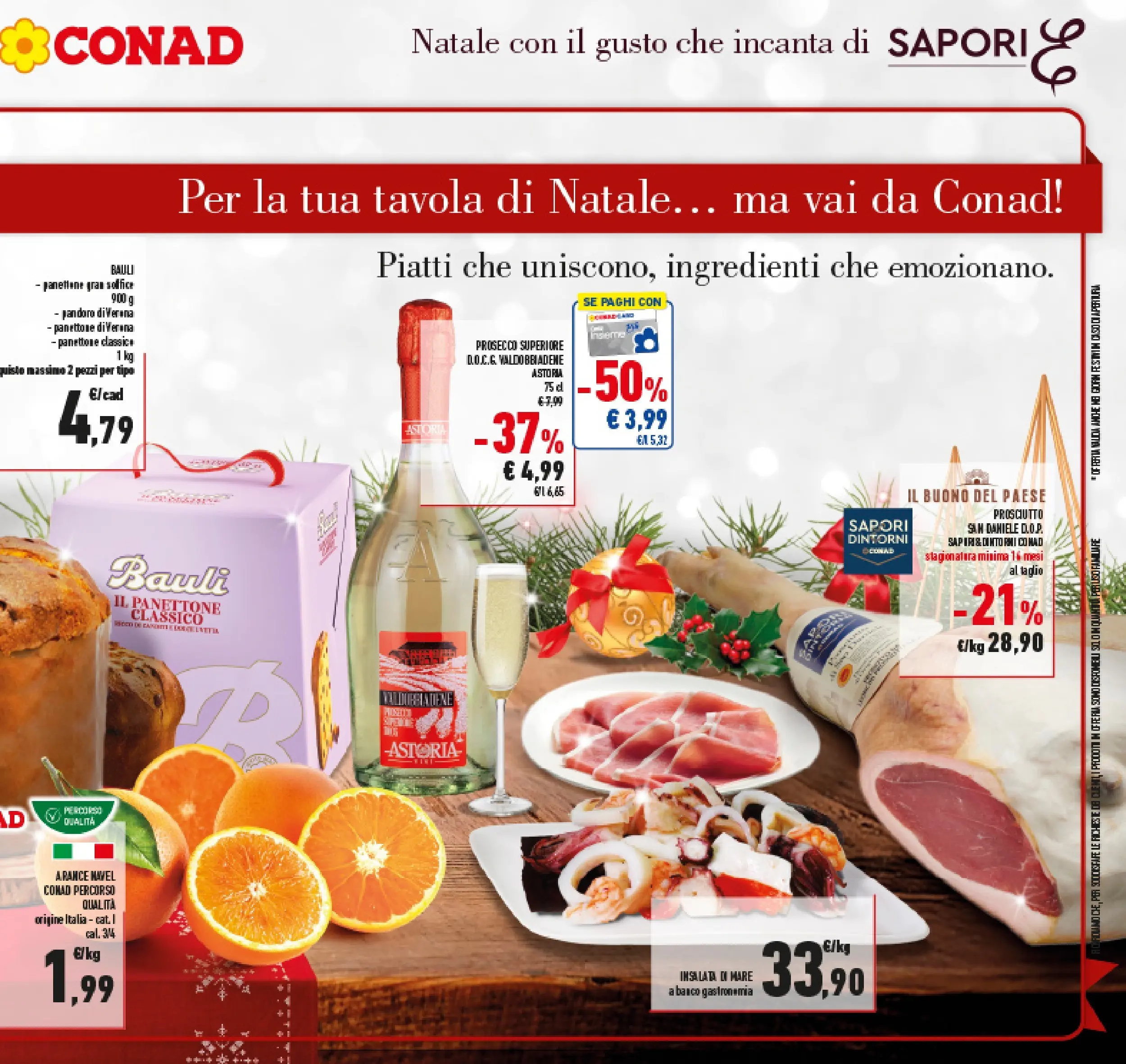 Volantino Conad dal 14/12/2025 > Anteprima | Pagina: 3 | Prodotti: Prosecco, Prosciutto, Pandoro, Panettone