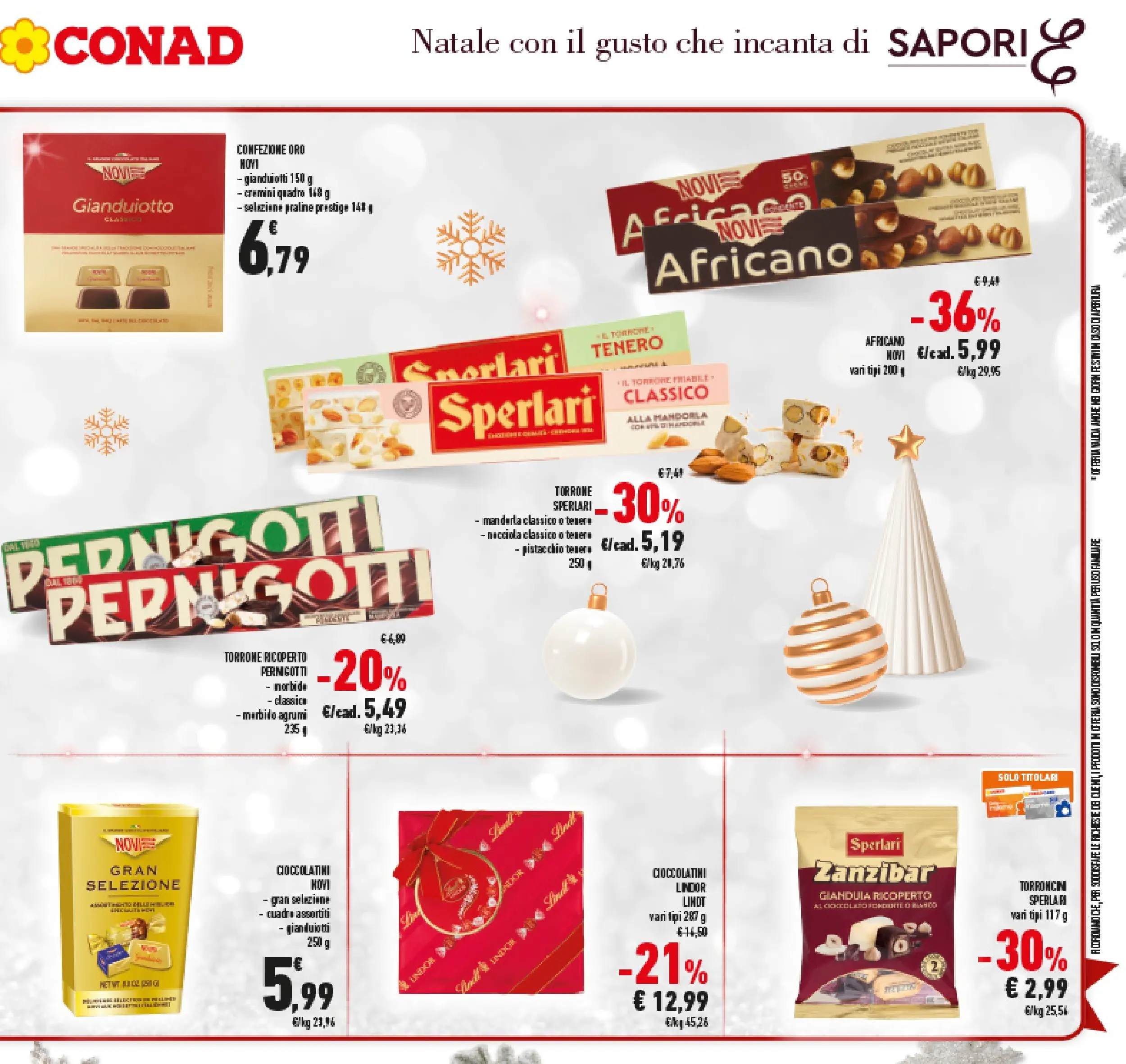 Volantino Conad dal 14/12/2025 > Anteprima | Pagina: 9 | Prodotti: Cioccolato, Agrumi, Torroncini, Cioccolatini