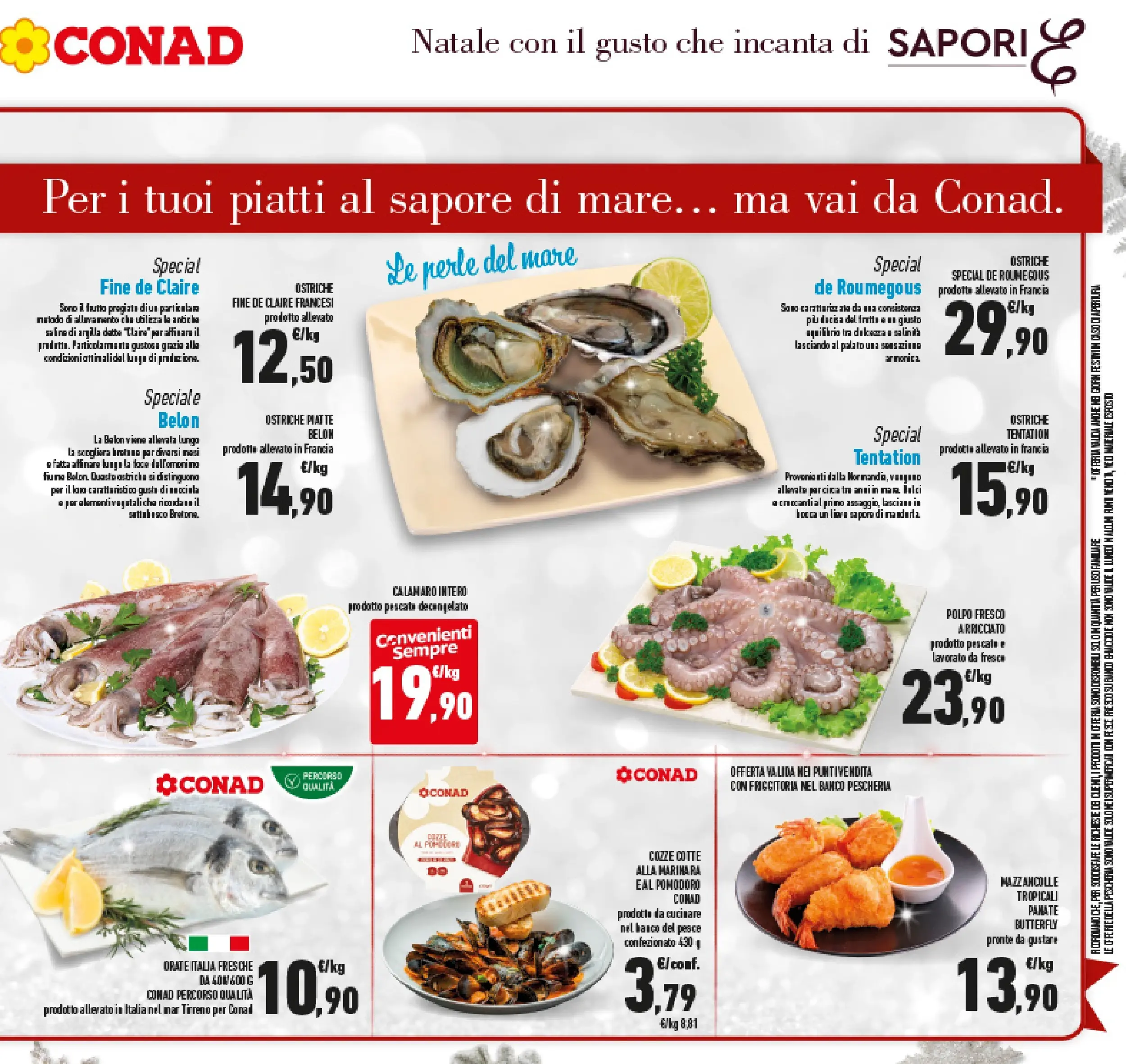 Volantino Conad dal 14/12/2025 > Anteprima | Pagina: 11 | Prodotti: Polpo, Mazzancolle, Frutta, Pomodoro