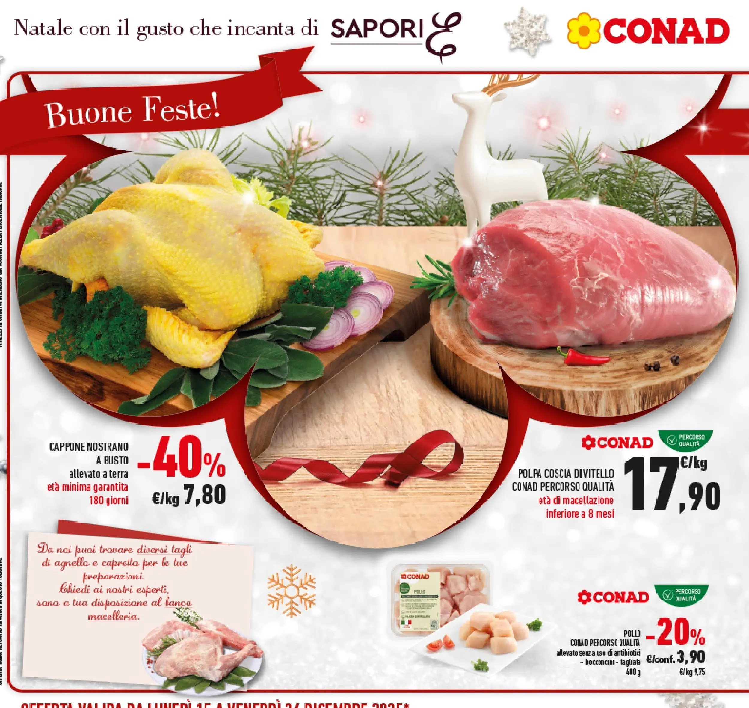 Volantino Conad dal 14/12/2025 > Anteprima | Pagina: 16 | Prodotti: Pollo, Agnello, Terra