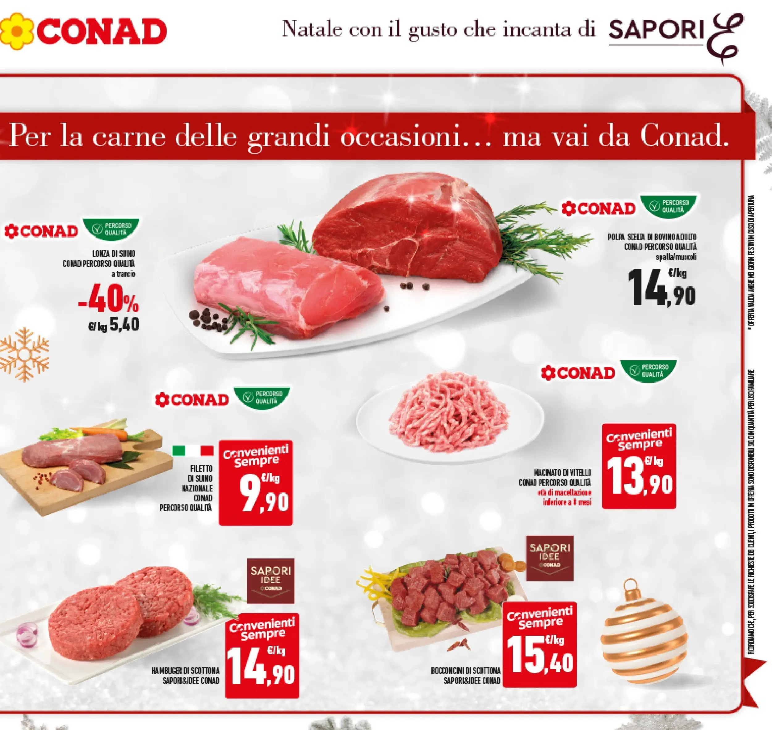 Volantino Conad dal 14/12/2025 > Anteprima | Pagina: 17 | Prodotti: Bovino, Suino, Vitello, Macinato