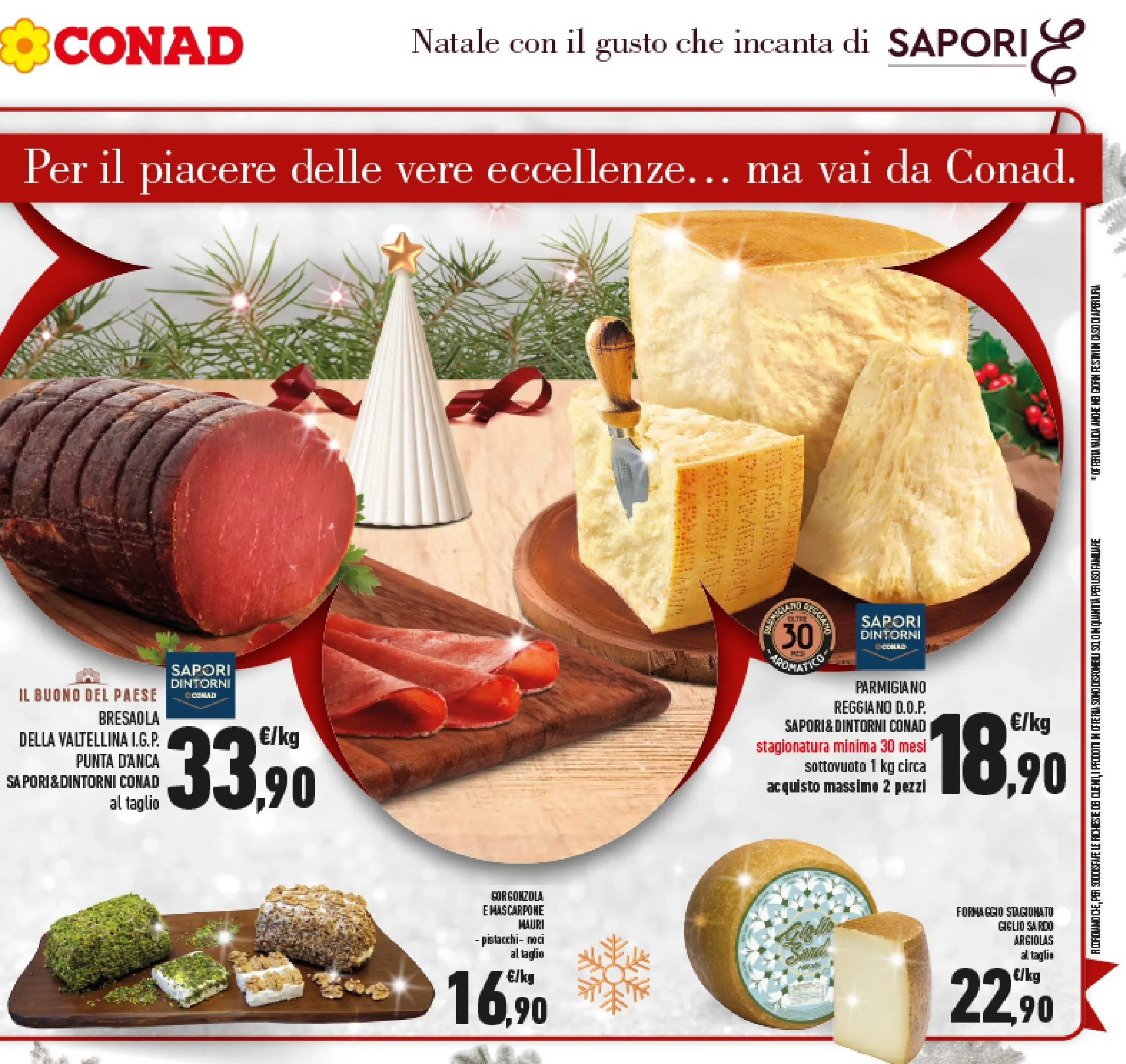 Volantino Conad dal 14/12/2025 > Anteprima | Pagina: 19 | Prodotti: Bresaola, Noci, Pistacchi, Parmigiano reggiano