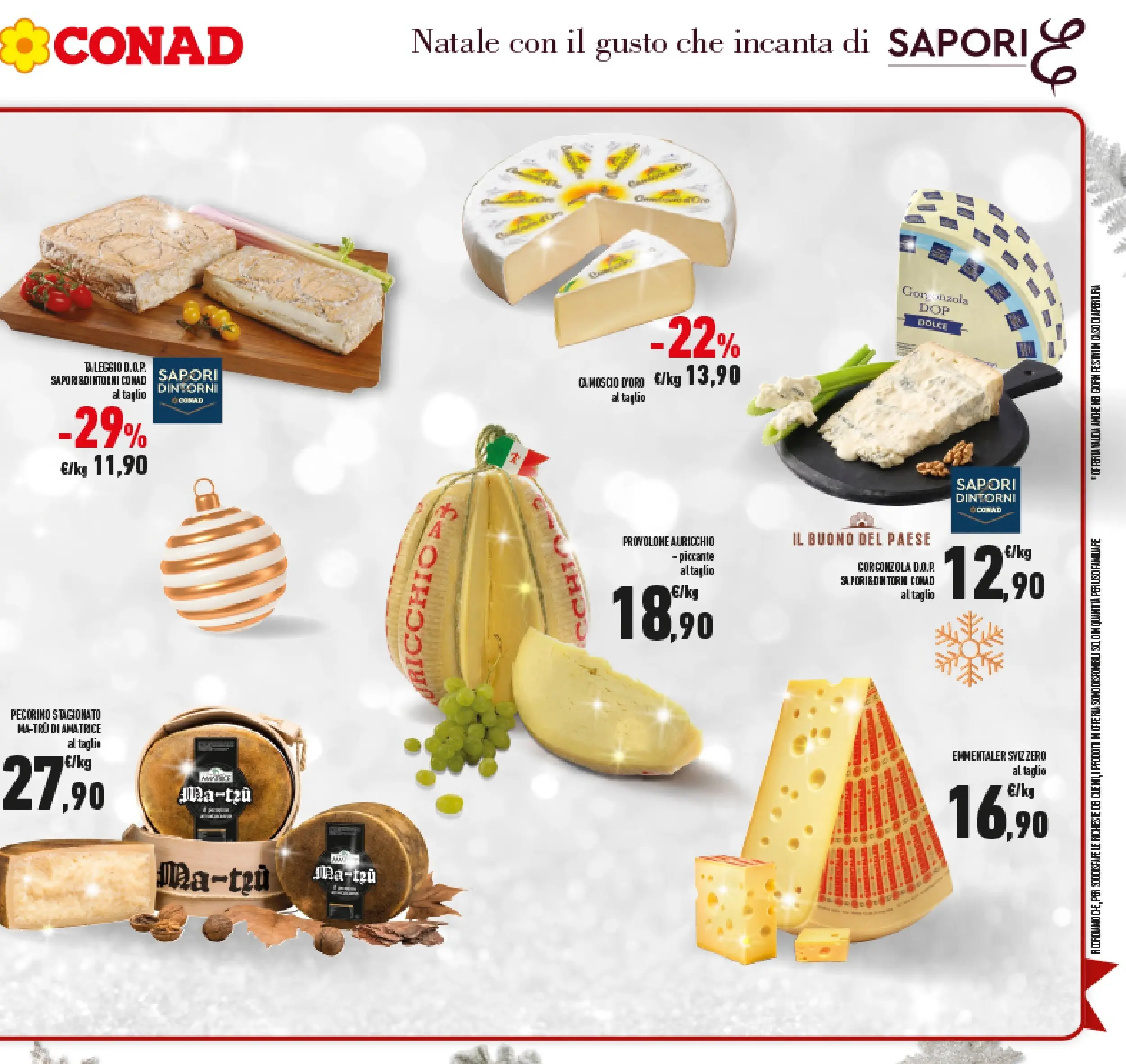 Volantino Conad dal 14/12/2025 > Anteprima | Pagina: 21 | Prodotti: Provolone, Gorgonzola, Pecorino