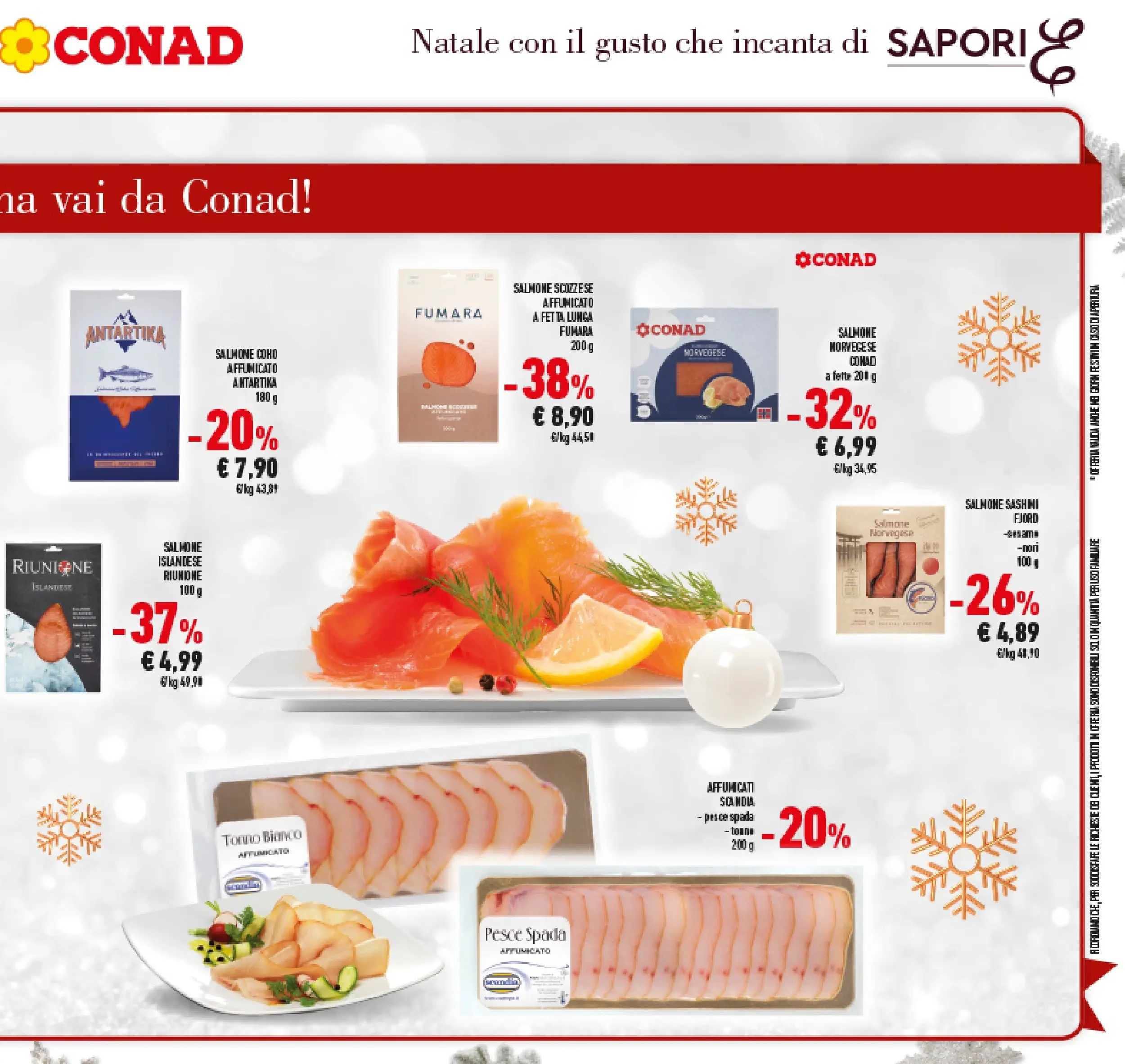 Volantino Conad dal 14/12/2025 > Anteprima | Pagina: 25 | Prodotti: Salmone, Pesce, Tonno, Pesce spada