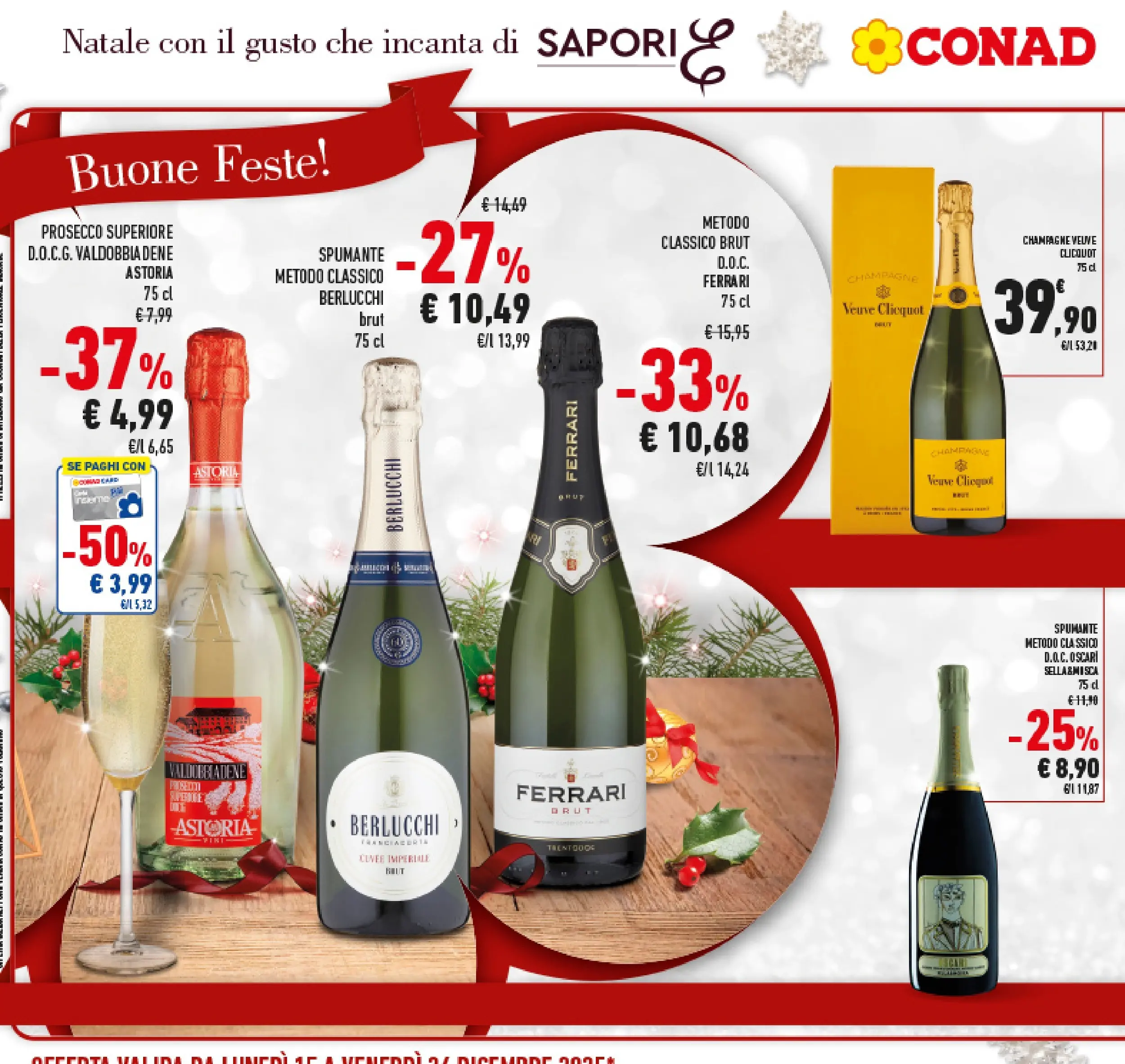 Volantino Conad dal 14/12/2025 > Anteprima | Pagina: 26 | Prodotti: Prosecco, Spumante, Champagne