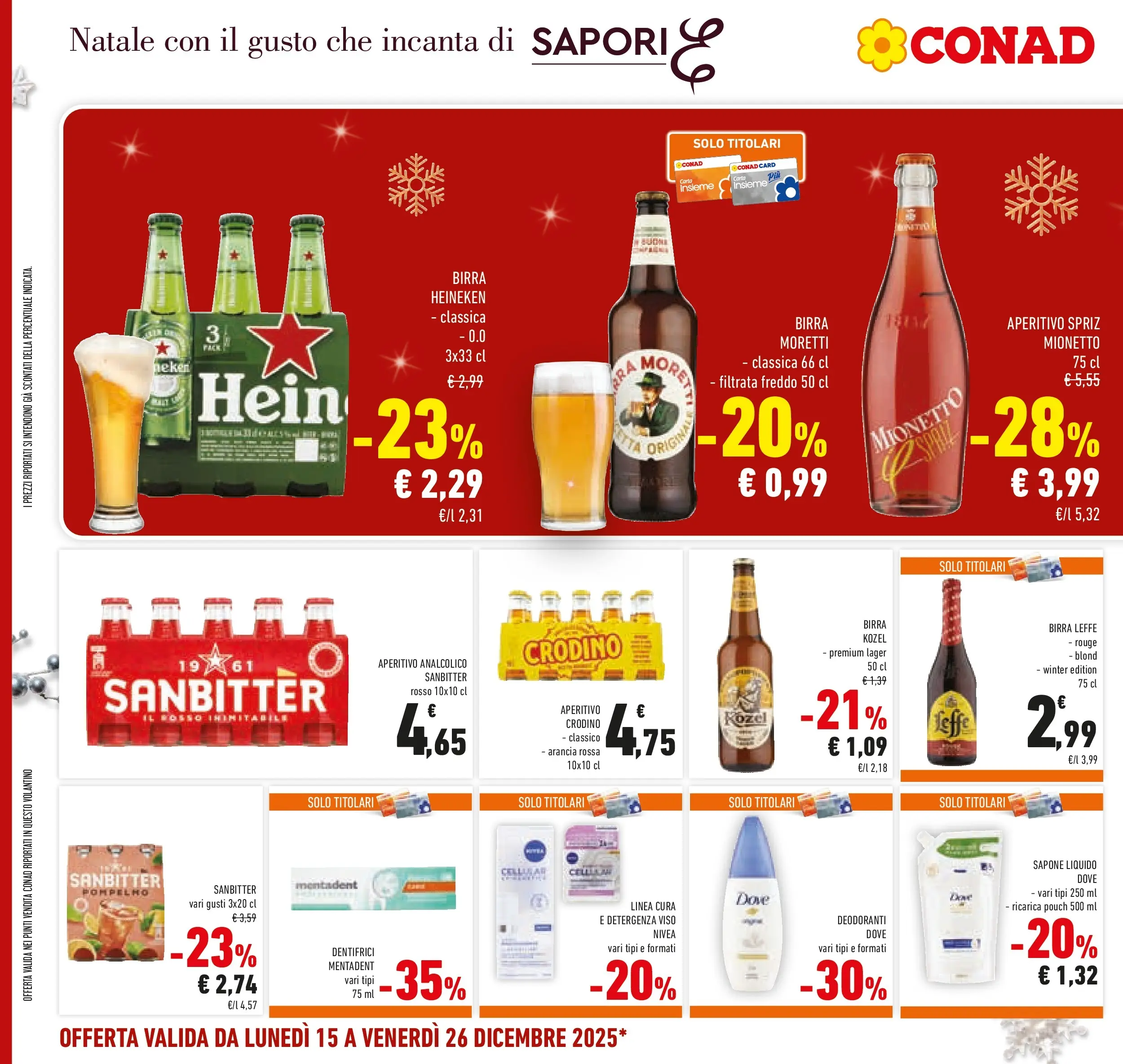 Volantino Conad dal 14/12/2025 > Anteprima | Pagina: 40 | Prodotti: Sapone, Birra, Arancia, Aperitivo