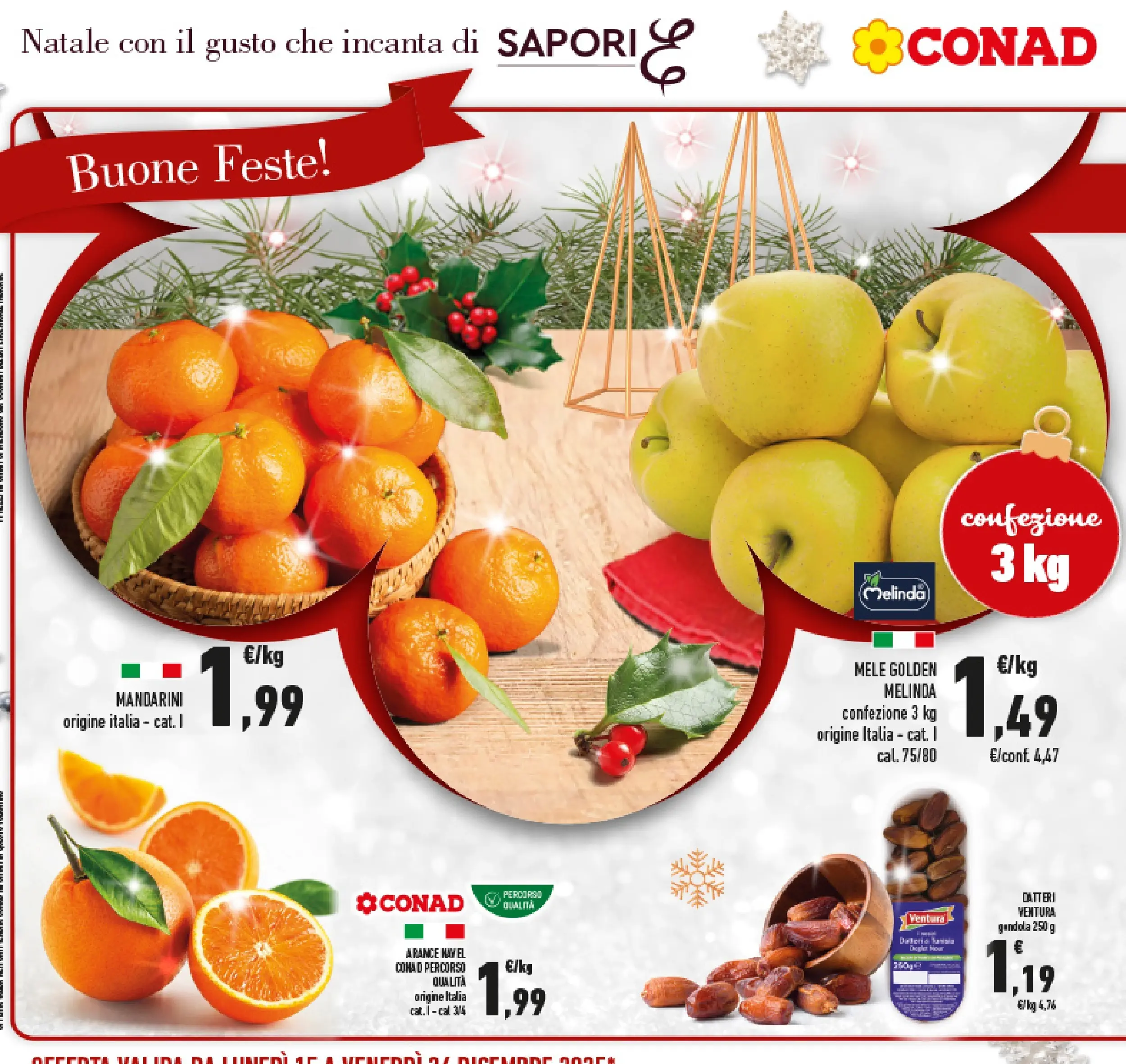 Volantino Conad dal 14/12/2025 > Anteprima | Pagina: 14 | Prodotti: Mele, Arance, Mandarini