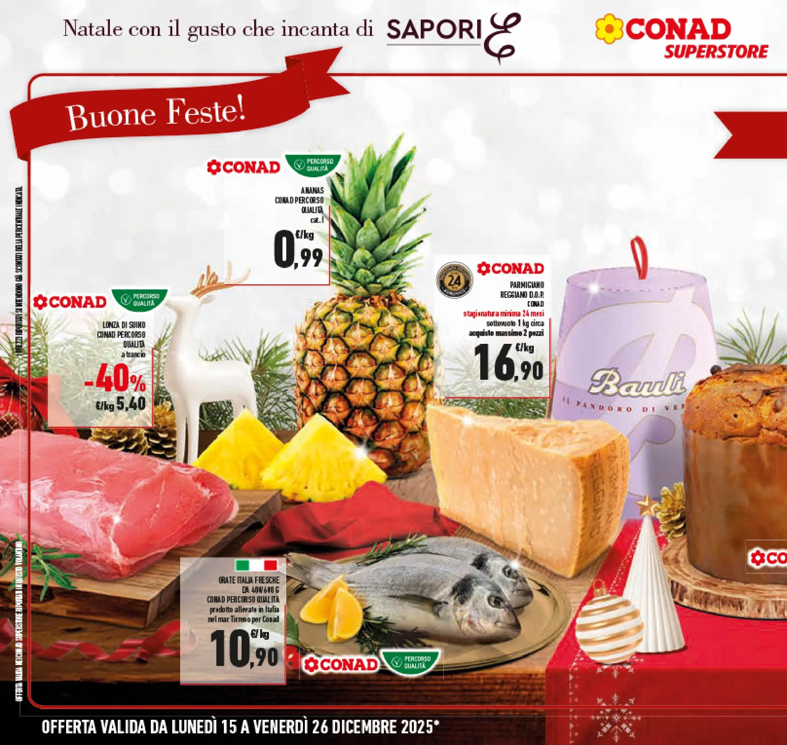 Volantino Conad dal 14/12/2025 > Anteprima | Pagina: 2 | Prodotti: Suino, The, Parmigiano reggiano, Parmigiano