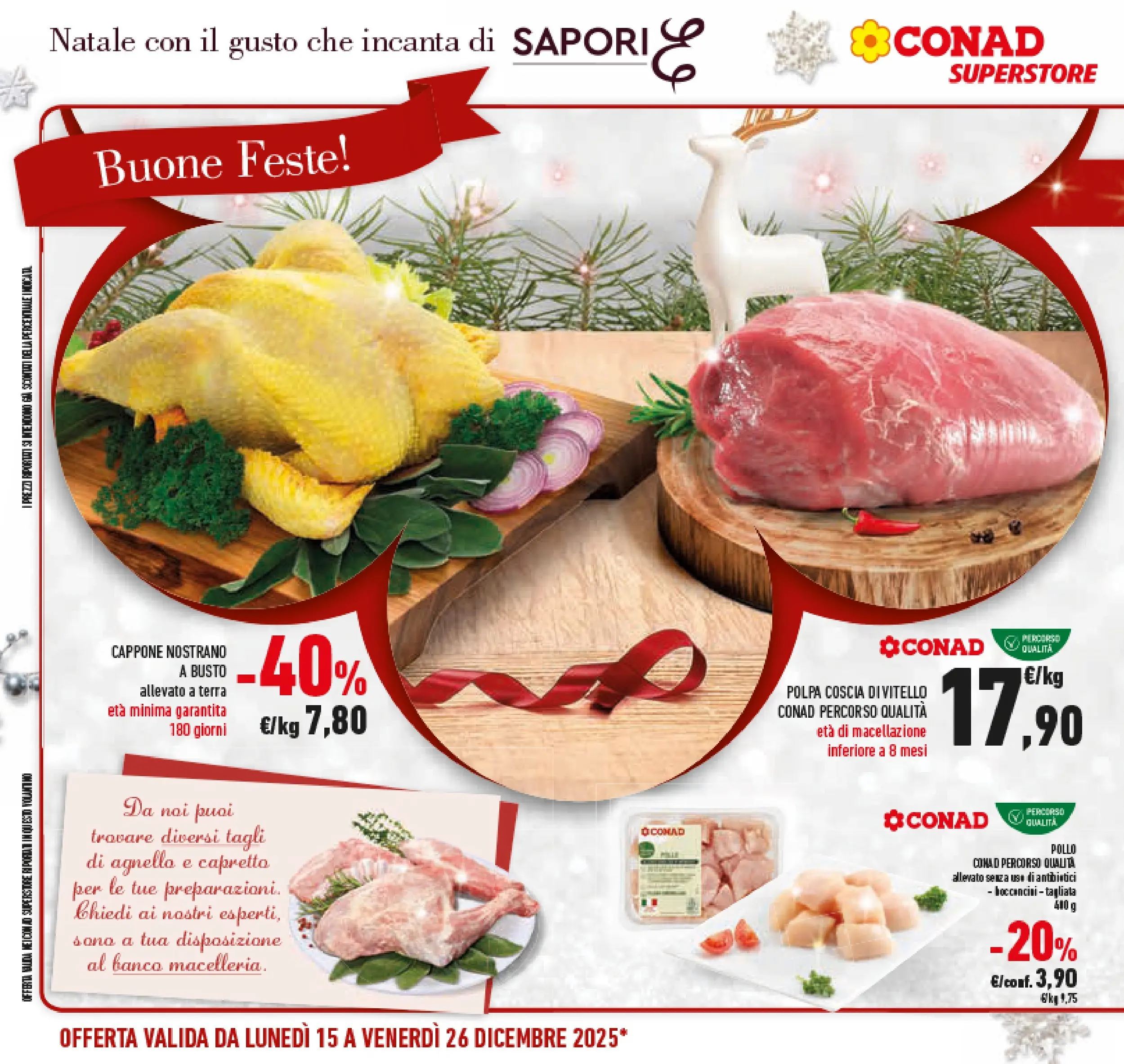 Volantino Conad dal 14/12/2025 > Anteprima | Pagina: 12 | Prodotti: Pollo, Vitello, Agnello, Terra