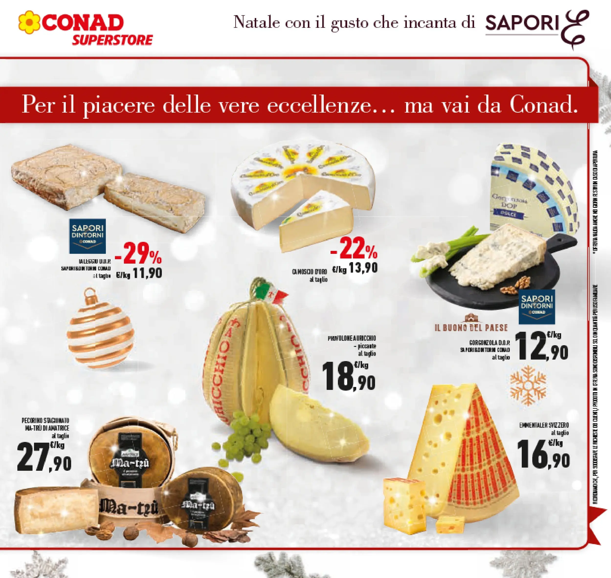 Volantino Conad dal 14/12/2025 > Anteprima | Pagina: 19 | Prodotti: Provolone, Gorgonzola, Pecorino