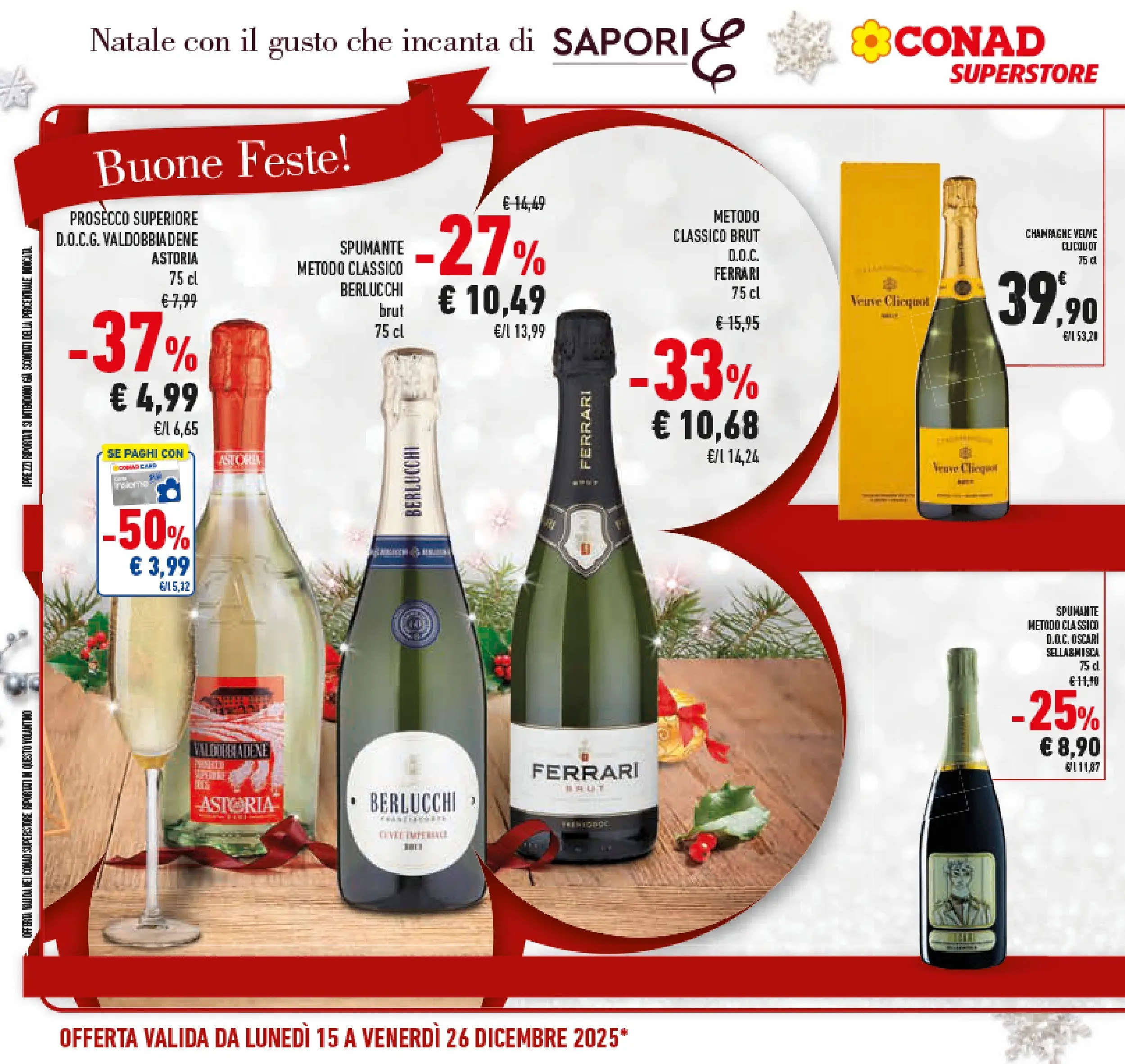 Volantino Conad dal 14/12/2025 > Anteprima | Pagina: 24 | Prodotti: Prosecco, Spumante, Champagne