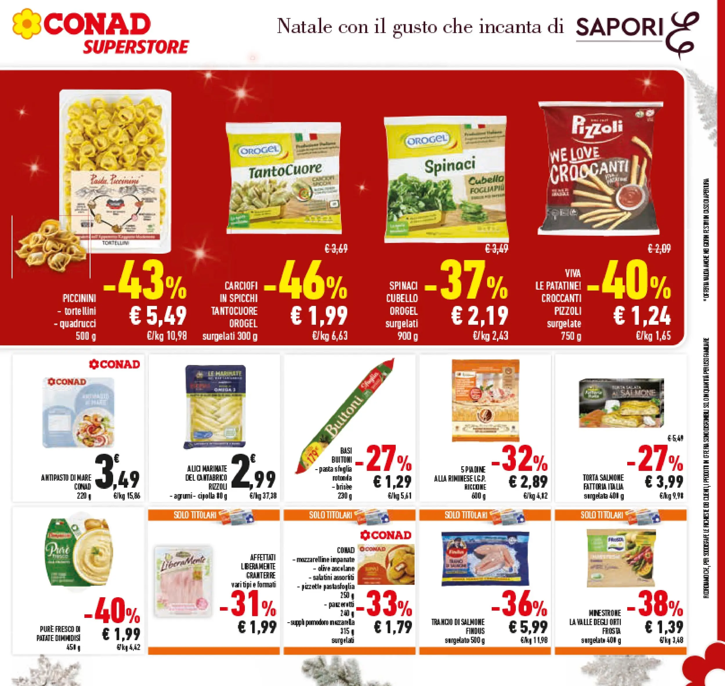 Volantino Conad dal 14/12/2025 > Anteprima | Pagina: 31 | Prodotti: Pasta sfoglia, Olive, Spinaci, Piadina