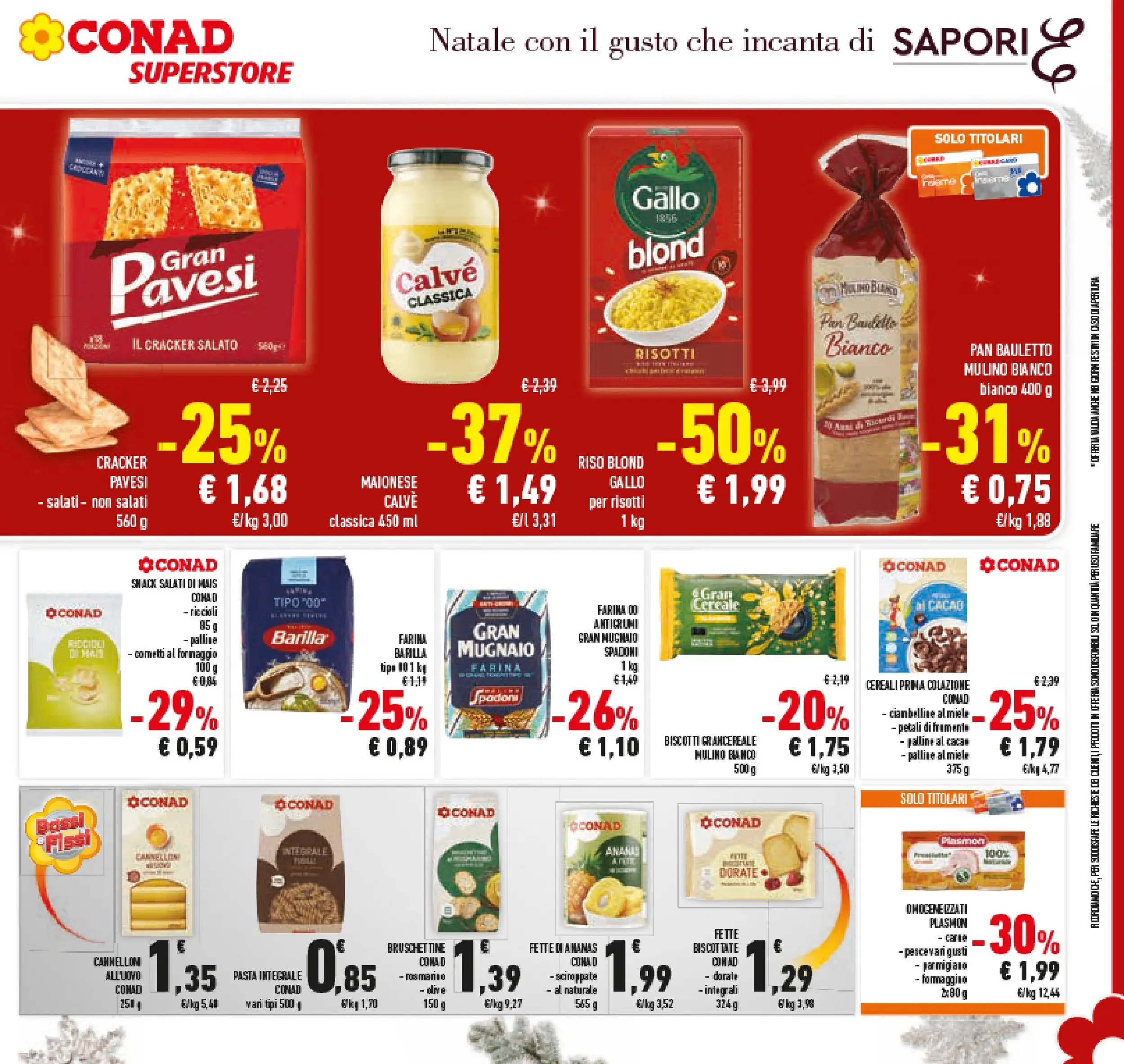 Volantino Conad dal 14/12/2025 > Anteprima | Pagina: 35 | Prodotti: Riso, Biscotti, Maionese, Crackers