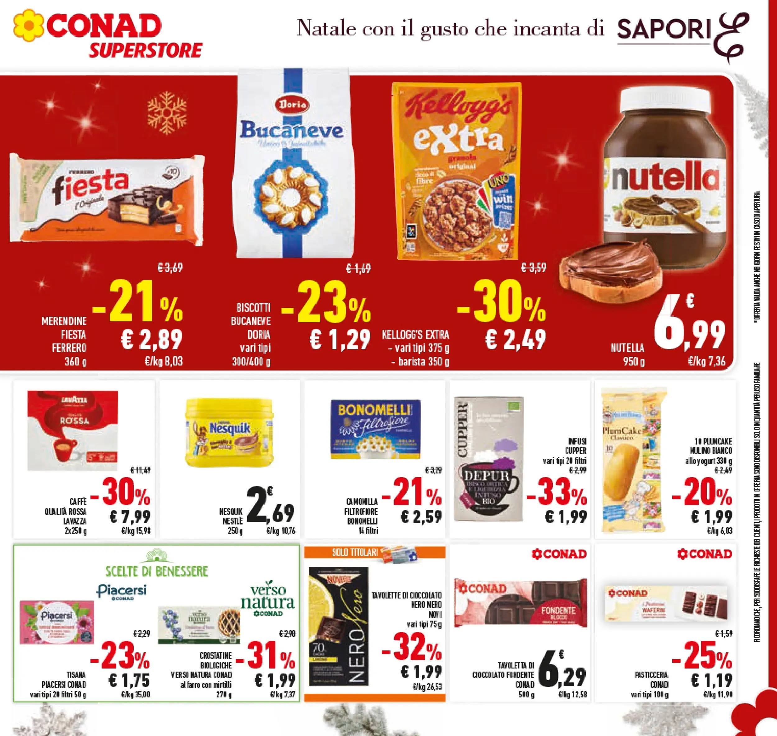 Volantino Conad dal 14/12/2025 > Anteprima | Pagina: 37 | Prodotti: Biscotti, Nutella, Merendine, Farro