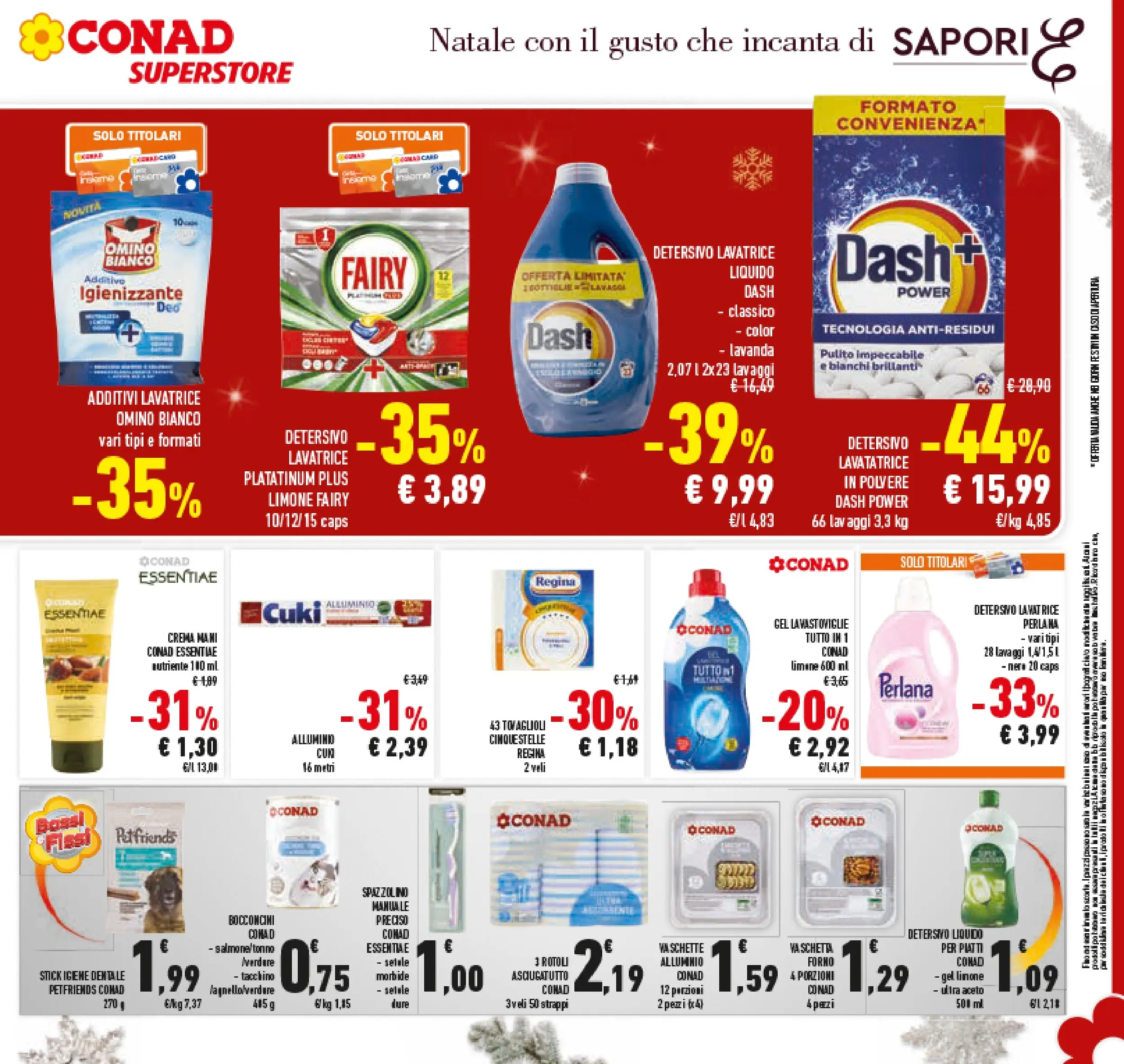 Volantino Conad dal 14/12/2025 > Anteprima | Pagina: 41 | Prodotti: Spazzolino, Limone, Lavastoviglie, Asciugatutto