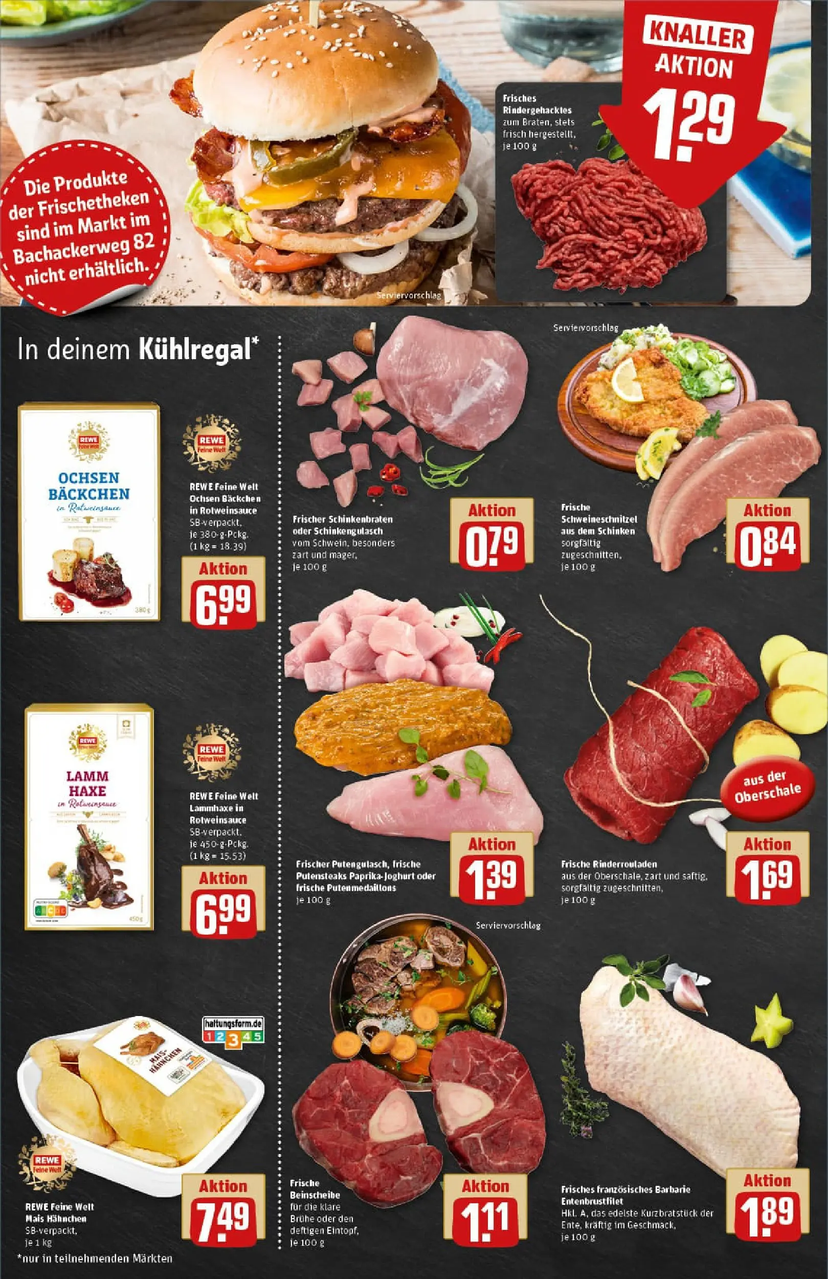 REWE Prospekt ab 15.12.2025 zum Blättern » Angebote | Seite: 6 | Produkte: Rinderrouladen, Hahnchen, Paprika, Schinken