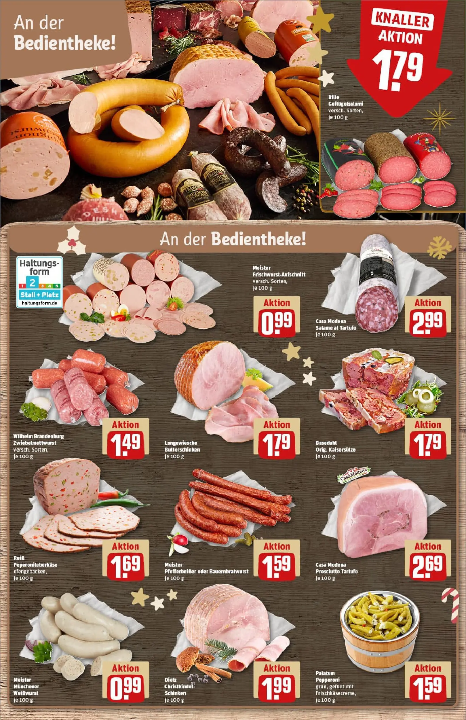REWE Prospekt ab 15.12.2025 zum Blättern » Angebote | Seite: 14 | Produkte: Weißwurst, Salami, Schinken, Reis