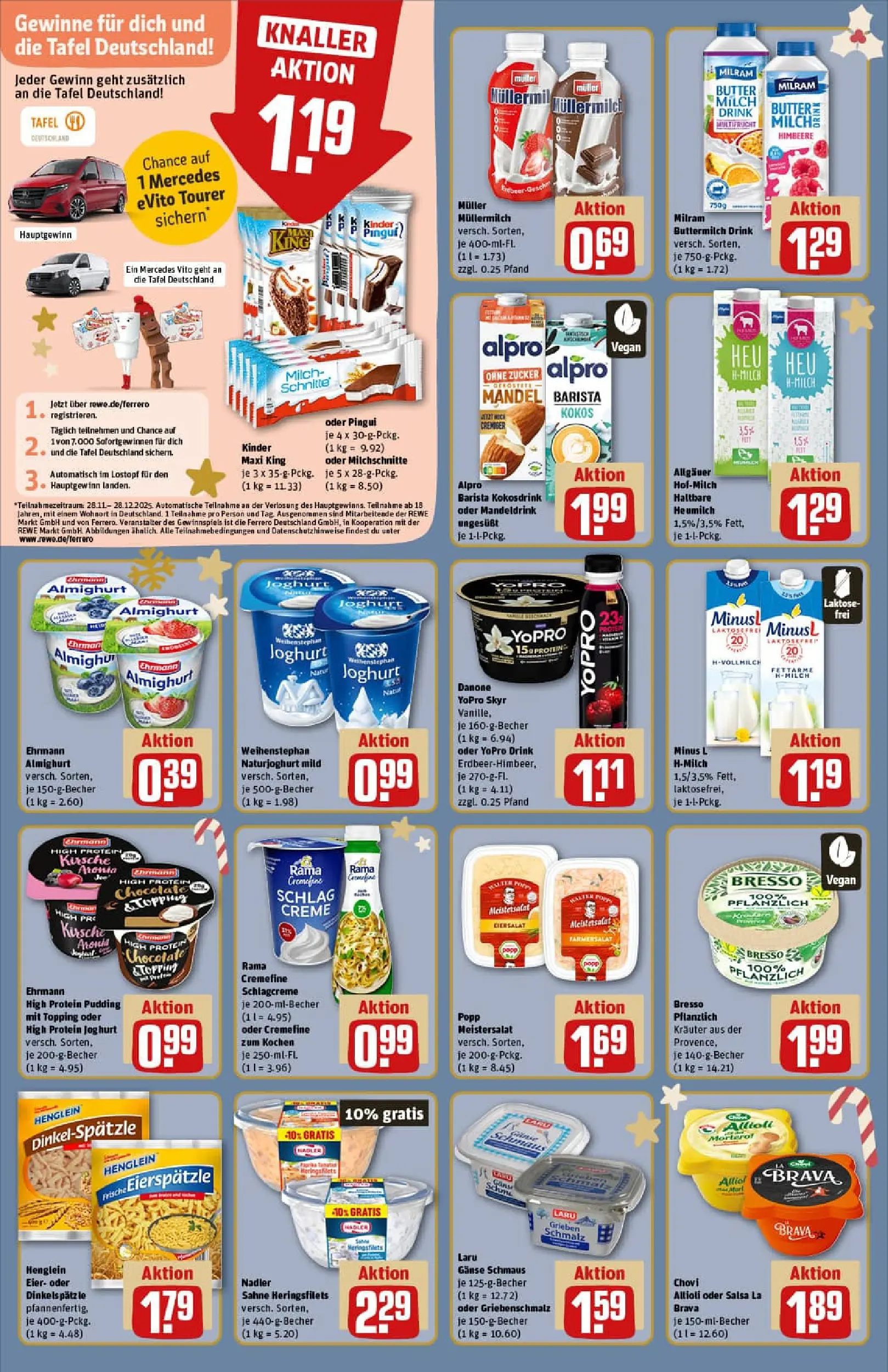 REWE Prospekt ab 15.12.2025 zum Blättern » Angebote | Seite: 18 | Produkte: Rama, Milch, Alpro, Zucker