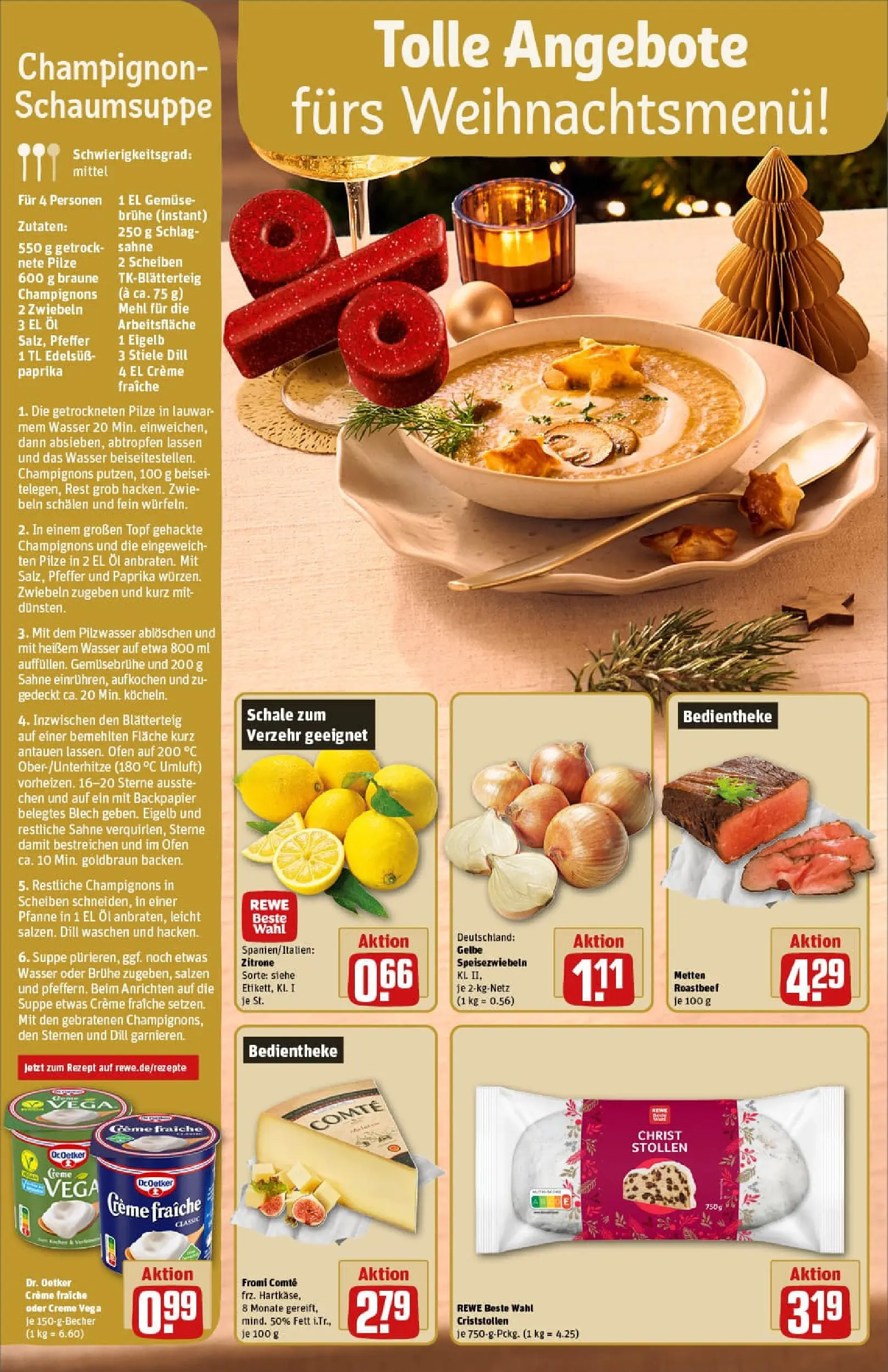 REWE Prospekt ab 15.12.2025 zum Blättern » Angebote | Seite: 2 | Produkte: Ofen, Öl, Roastbeef, Gemüse