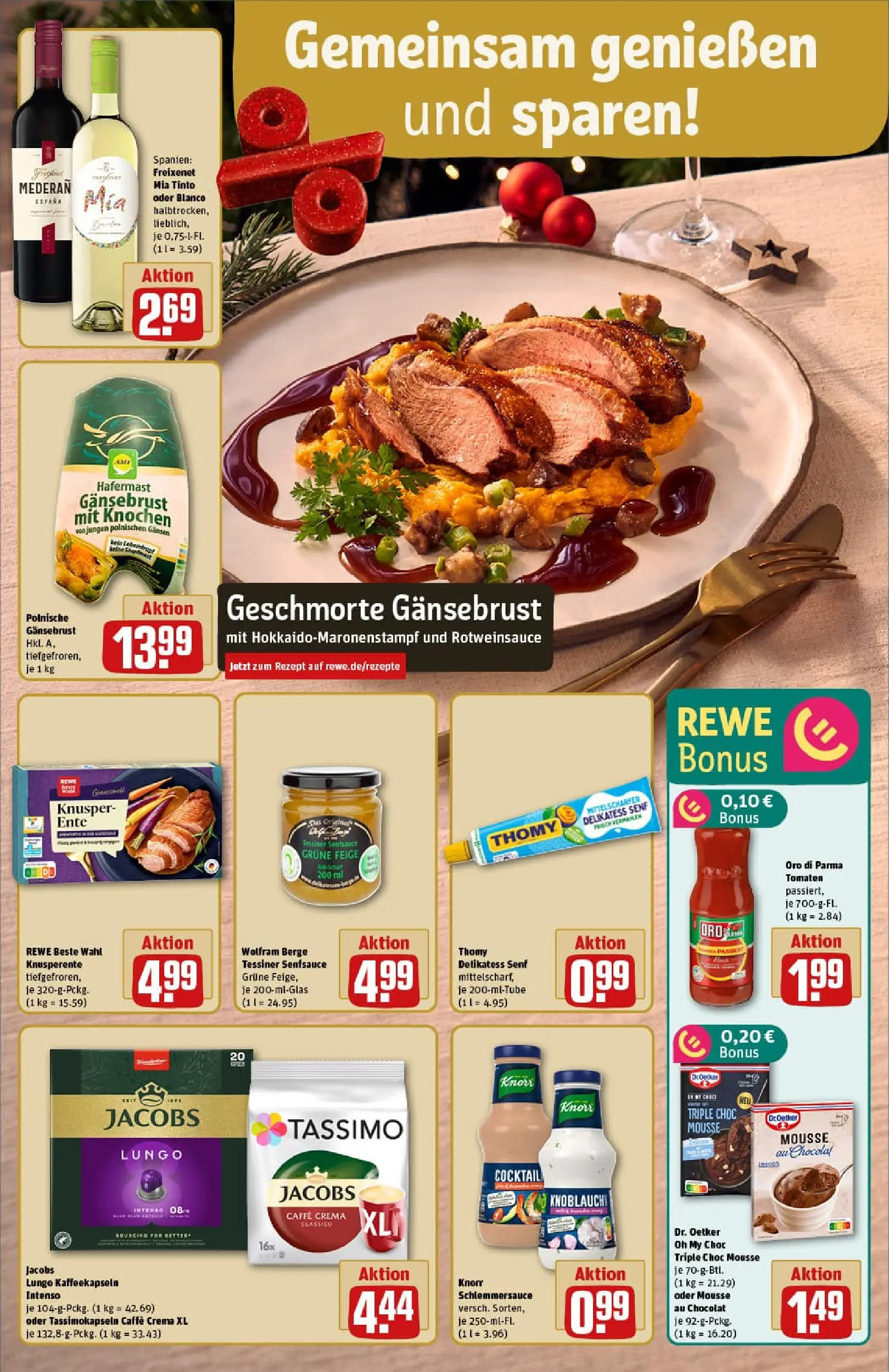 REWE Prospekt ab 15.12.2025 zum Blättern » Angebote | Seite: 4 | Produkte: Freixenet, Tomaten, Knoblauch, Tassimo