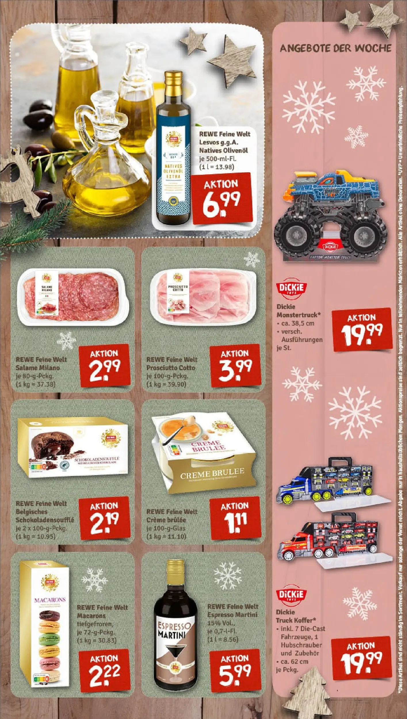 REWE Prospekt ab 15.12.2025 zum Blättern » Angebote | Seite: 11 | Produkte: Martini, Olivenol, Creme brulee, Salami