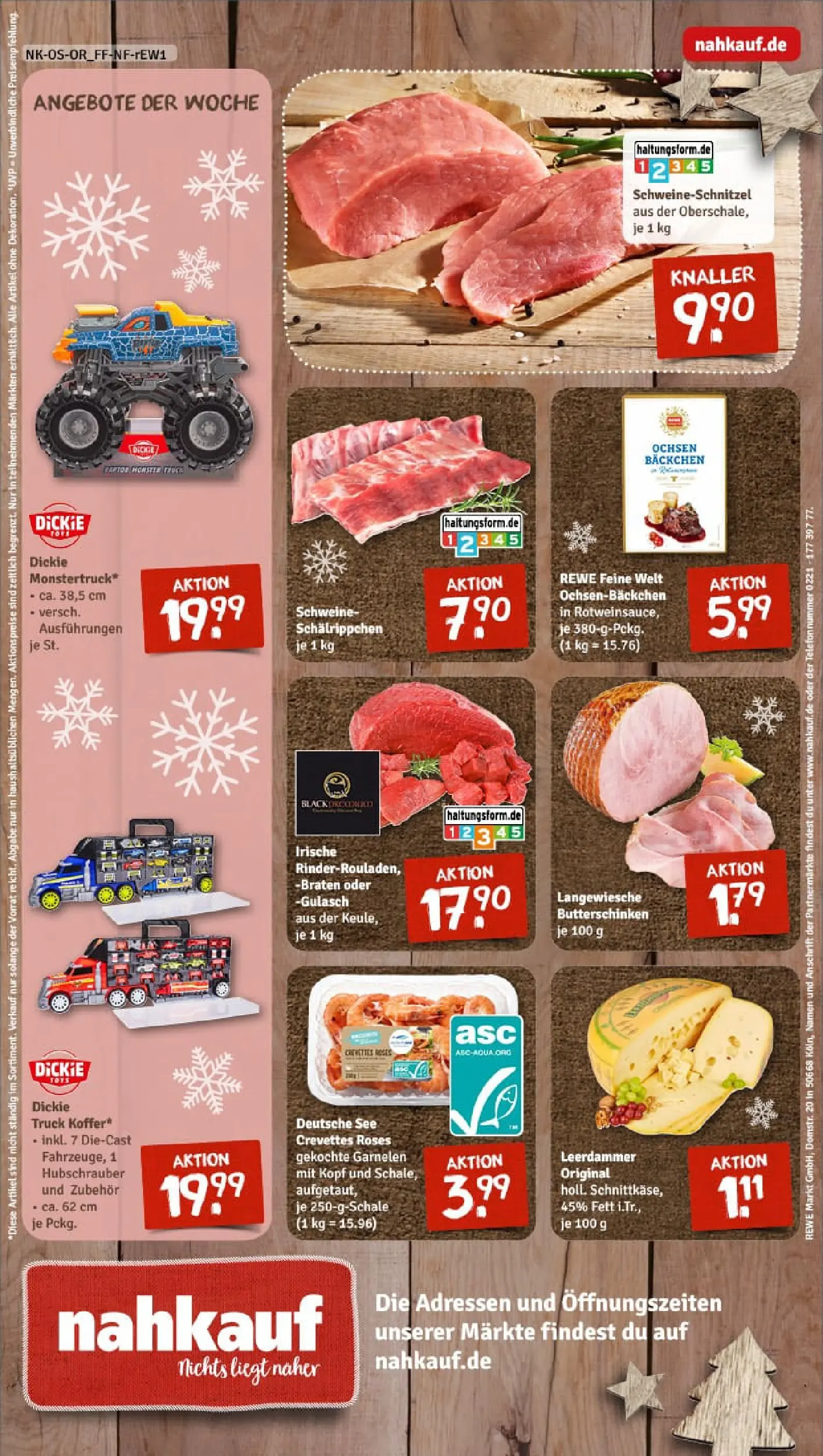 REWE Prospekt ab 15.12.2025 zum Blättern » Angebote | Seite: 16 | Produkte: Butter, Garnelen, Leerdammer, Gulasch