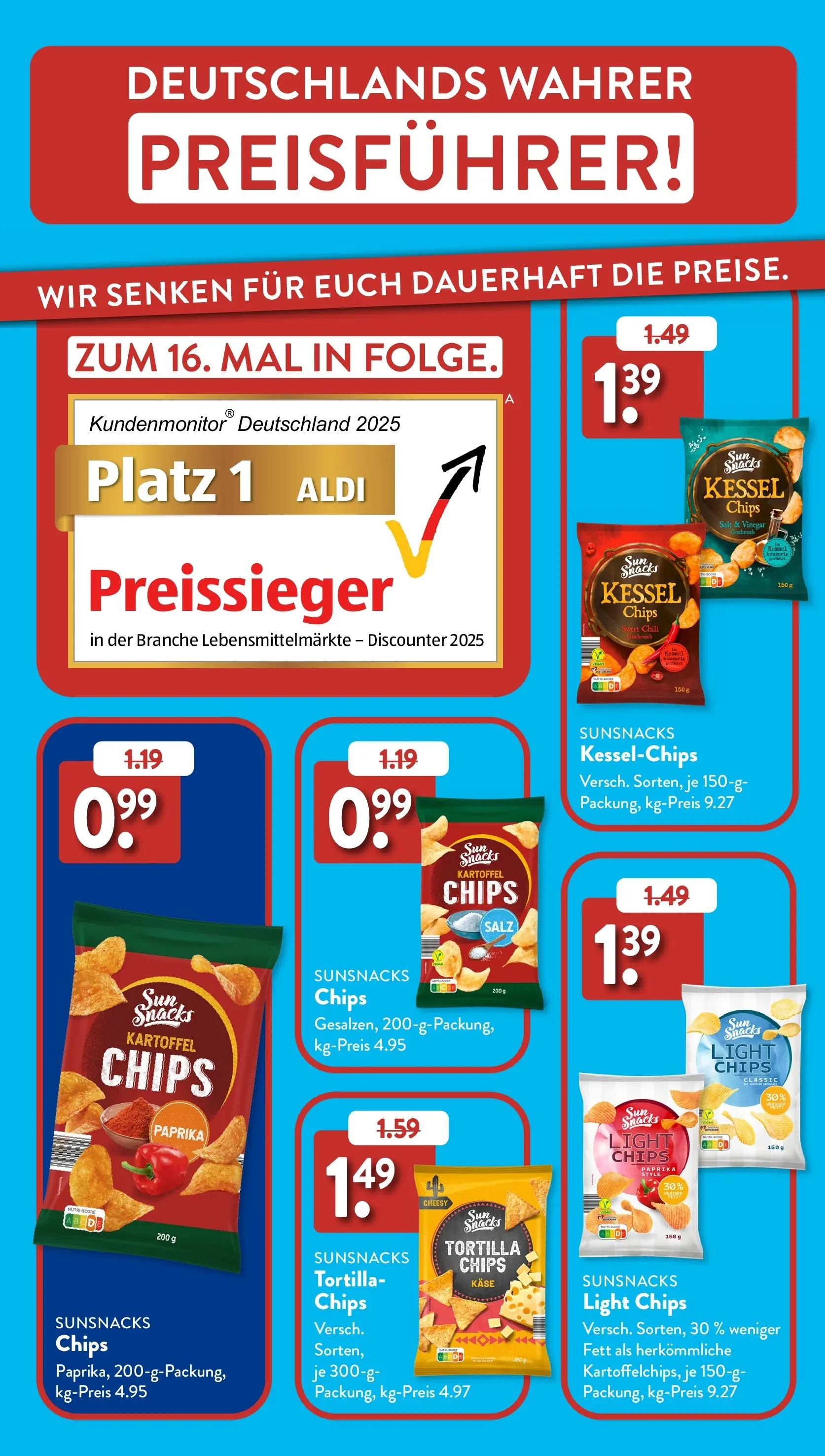 Aldi Süd - Aldi Süd: Wochenangebote (ab 14.12.2025) zum Blättern | Seite: 40 | Produkte: Käse, Paprika, Salz, Chips