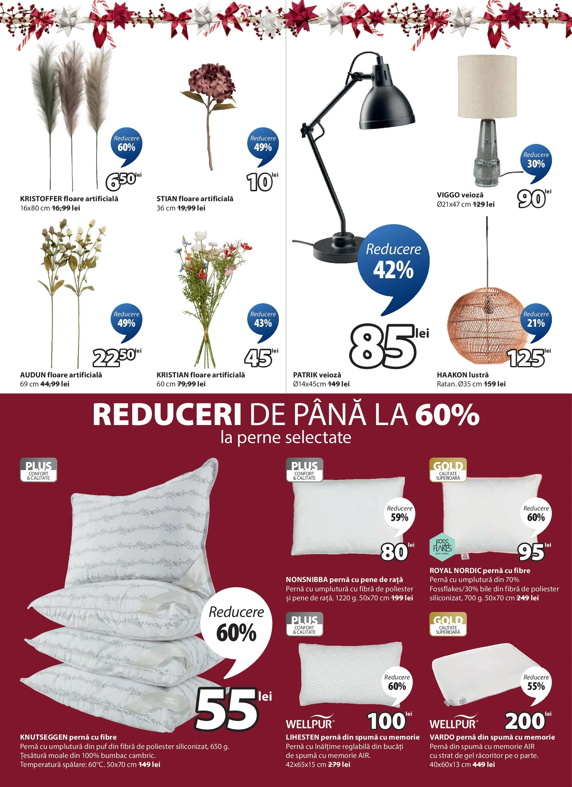 JYSK - Catalog JYSK până în data de 24.12.2025 - Oferta 10.12.2025 - 24.12.2025 | Pagină: 3 | Produse: Memorie, Pernă, Rață, Veioză