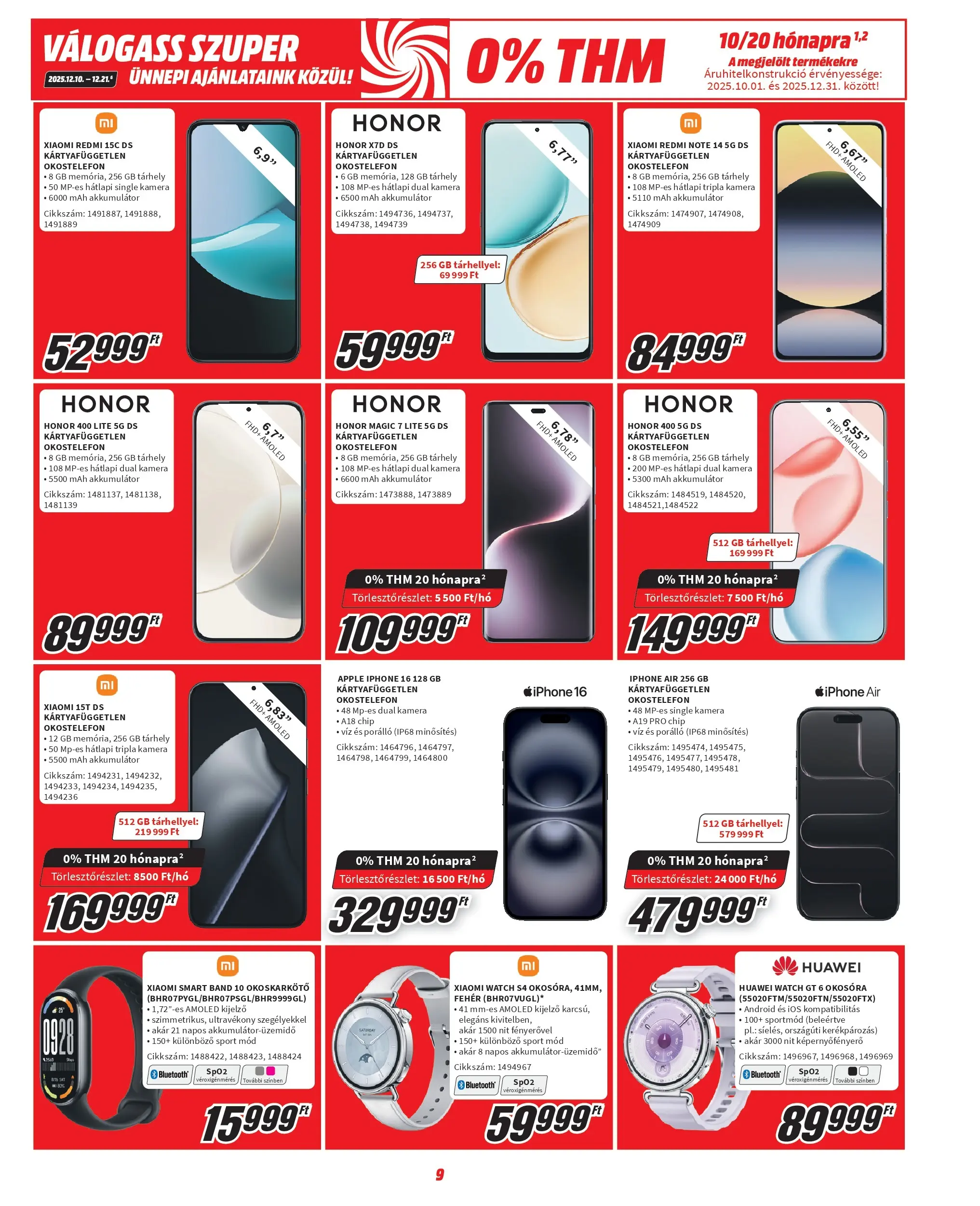 Ajánlatok - Media Markt újság érvényessége 2025.12.21-ig - 2025.12.10. -tól/töl > akció, lapozható szórólap 🛍️ | Oldal: 9 | Termékek: Iphone, Okosóra, Akkumulátor, Xiaomi